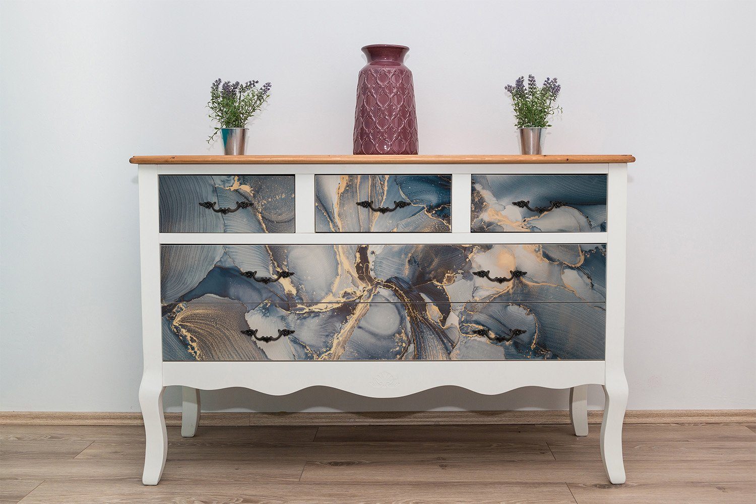 Tulup Möbelfolie Selbstklebende Klebefolie Dekofolie 100 cm x 50 cm Dekor Premium, Oberflächenempfehlung, Rechteckig, Abziehen und Aufkleben