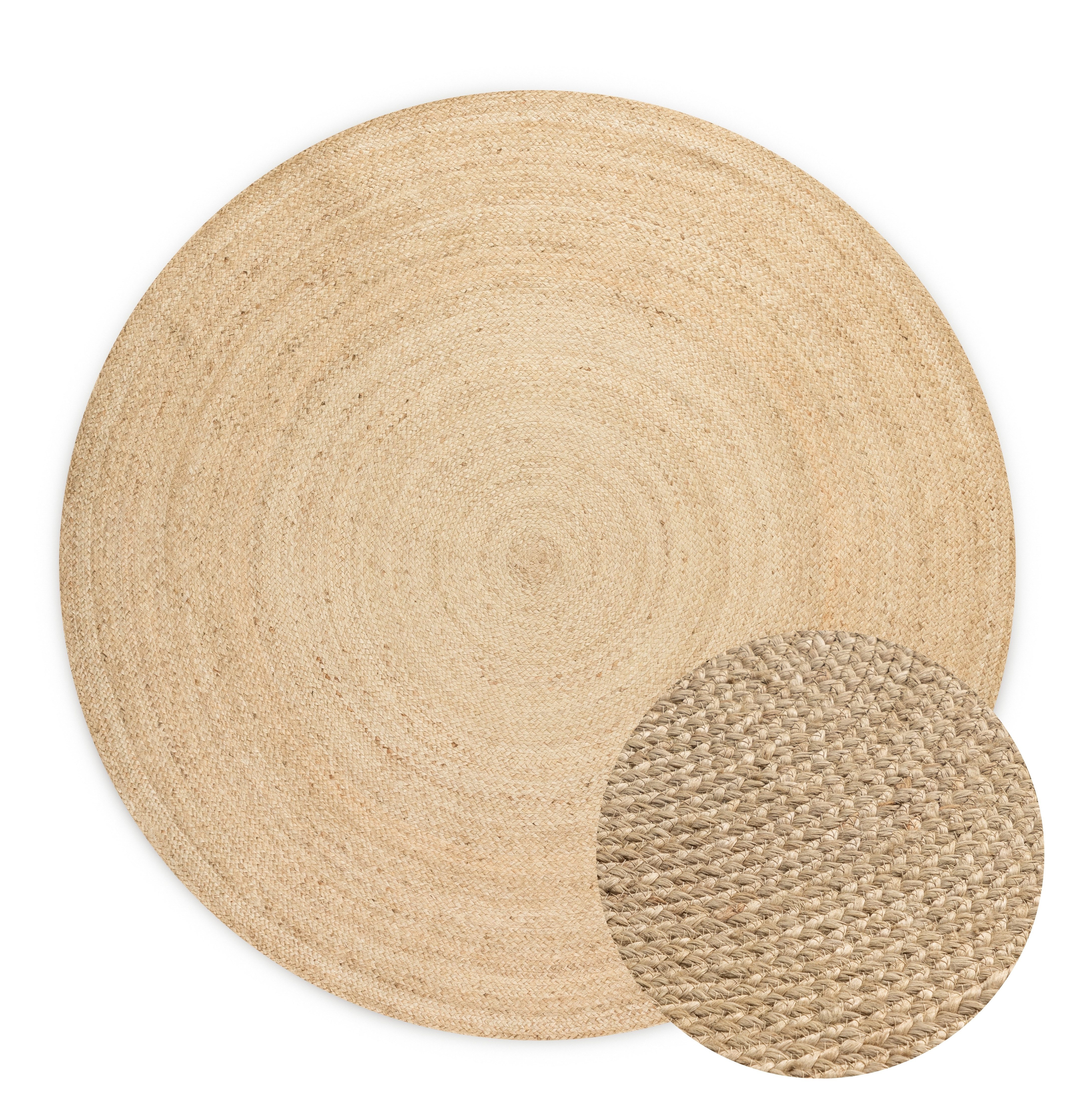 HANSE Home Teppich »Rangpur Juteteppich«, rund, 10 mm Höhe, Handgewebt, 100 günstig online kaufen