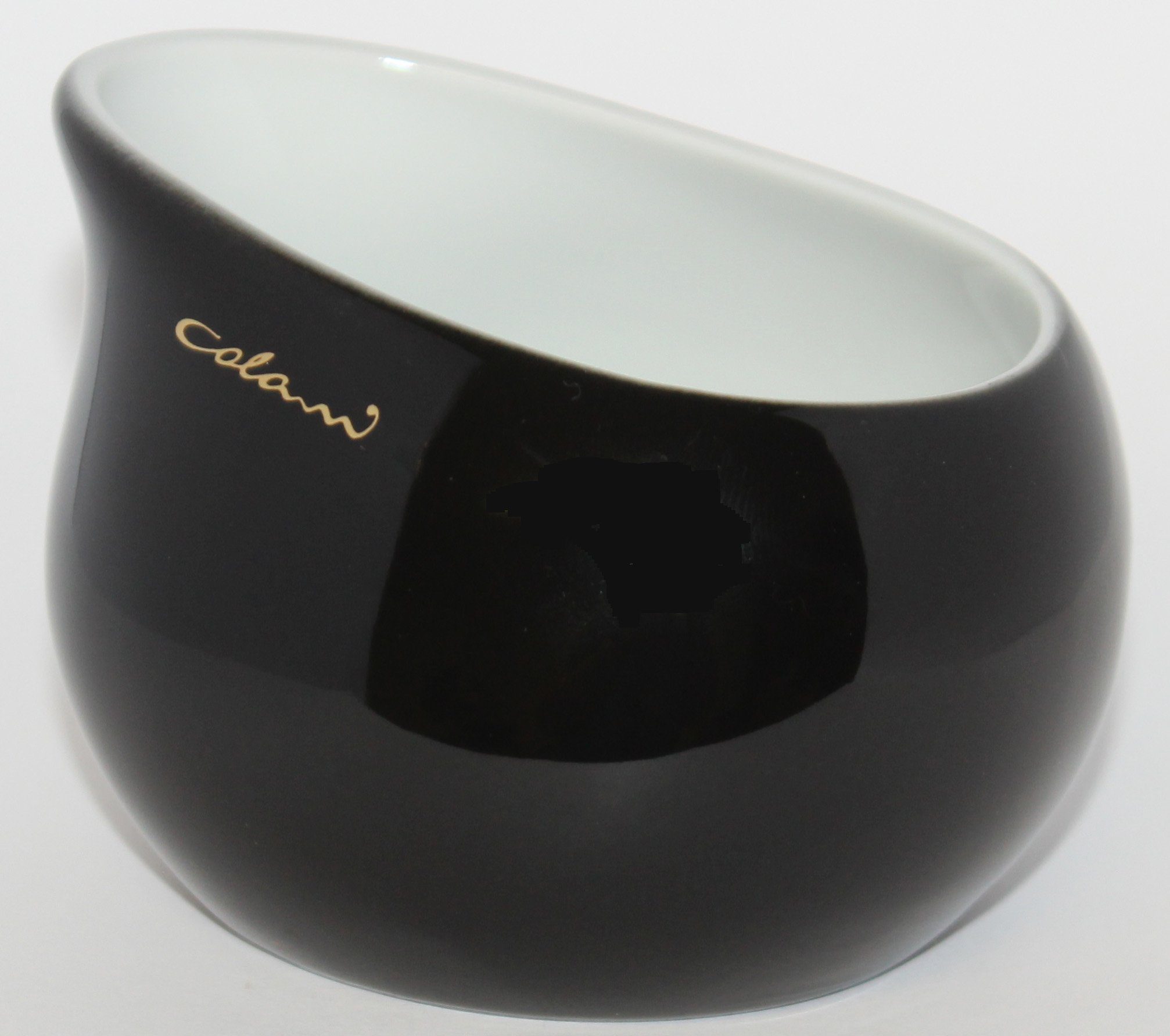 Colani Zuckerdose Zuckerdose Zuckerschale Schwarz 170ml, Porzellan, (1-tlg), Colani Schriftzug, inkl. Geschenkkarton