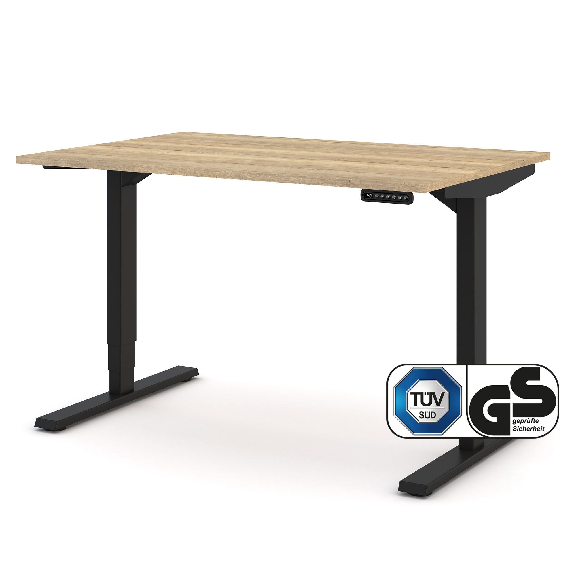 ASSMANN Büromöbel Schreibtisch Y-LINE (120x80cm Schwarz günstig online kaufen