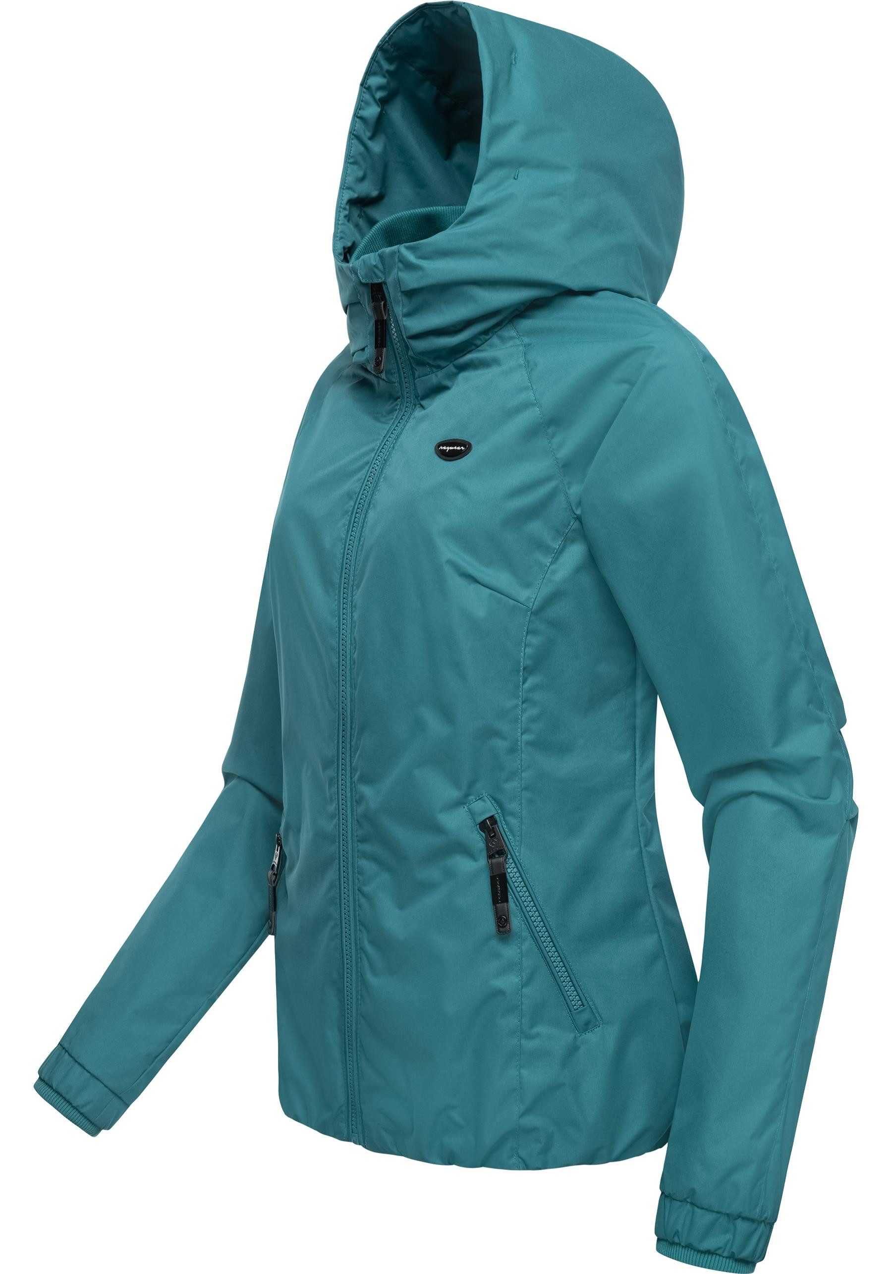 Ragwear Outdoorjacke Dizzie Wasserdichte Übergangsjacke mit großer Kapuze