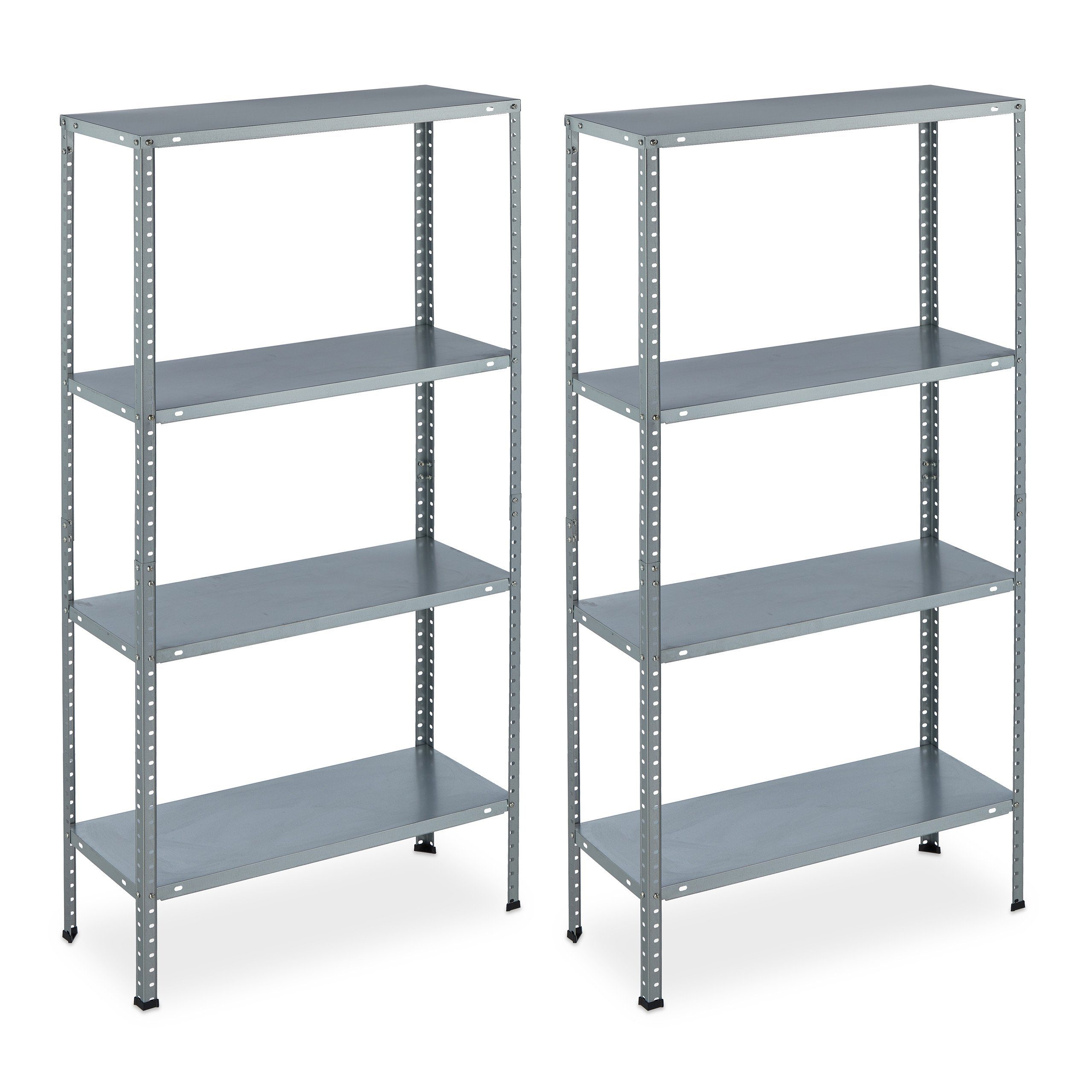 relaxdays Schwerlastregal 2 x verzinktes Metallregal günstig online kaufen