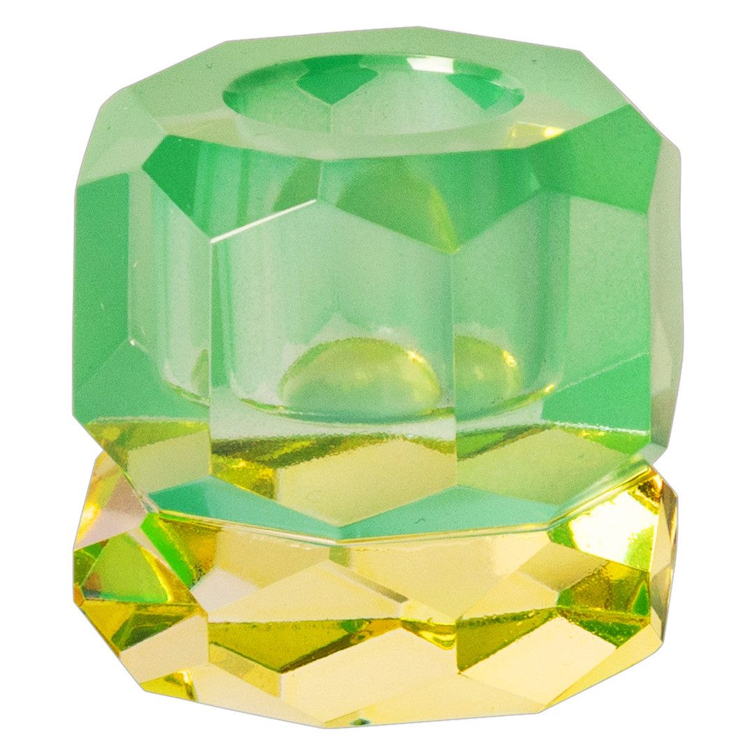 EJA International Kerzenhalter Kristall - Neon, Opal (1 St), 4,5 x 4,5 x 4,5 cm