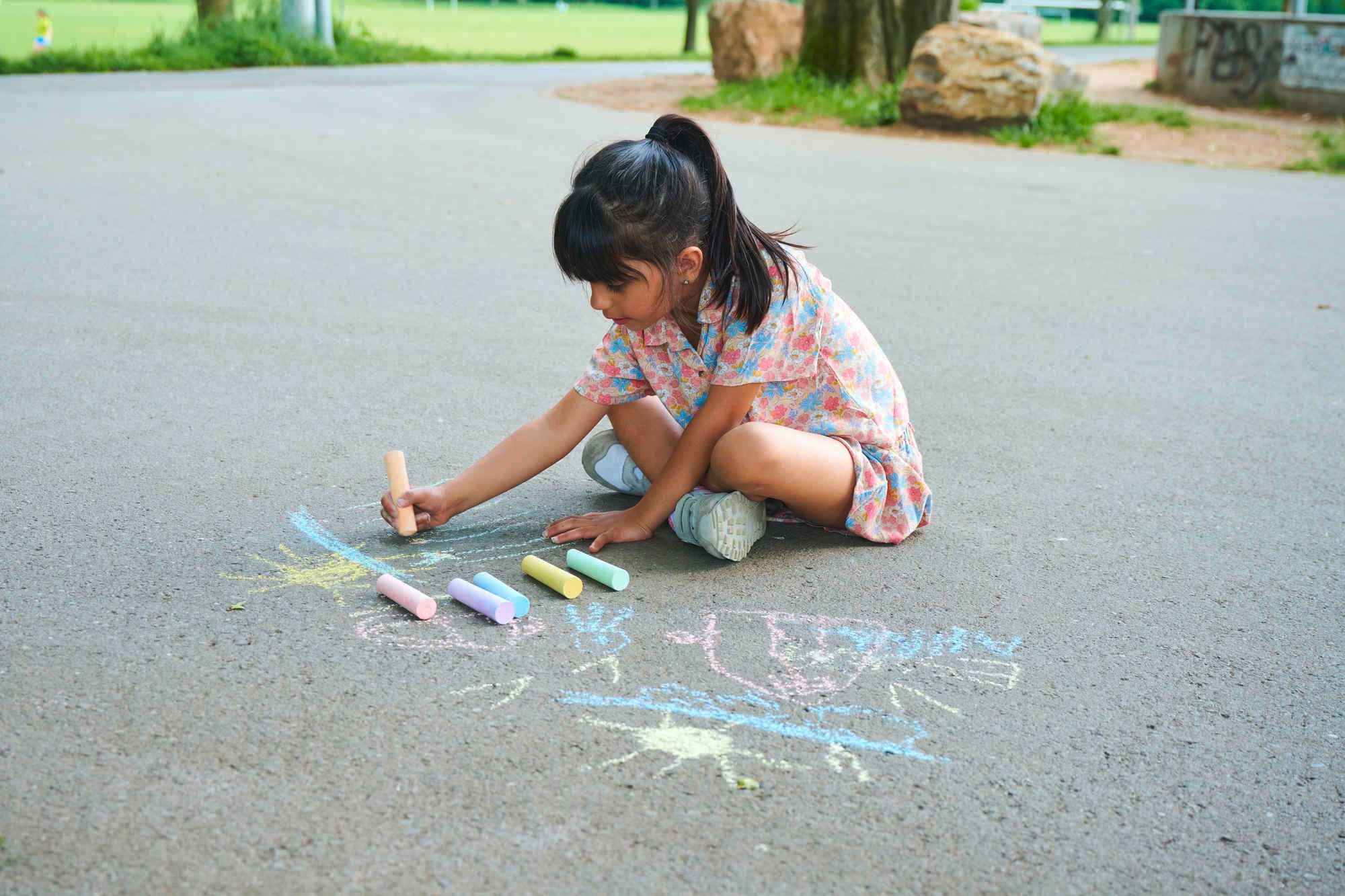 SIMBA Malkreide Outdoor Straßenmalkreide Be Active 6 Stück 106336212