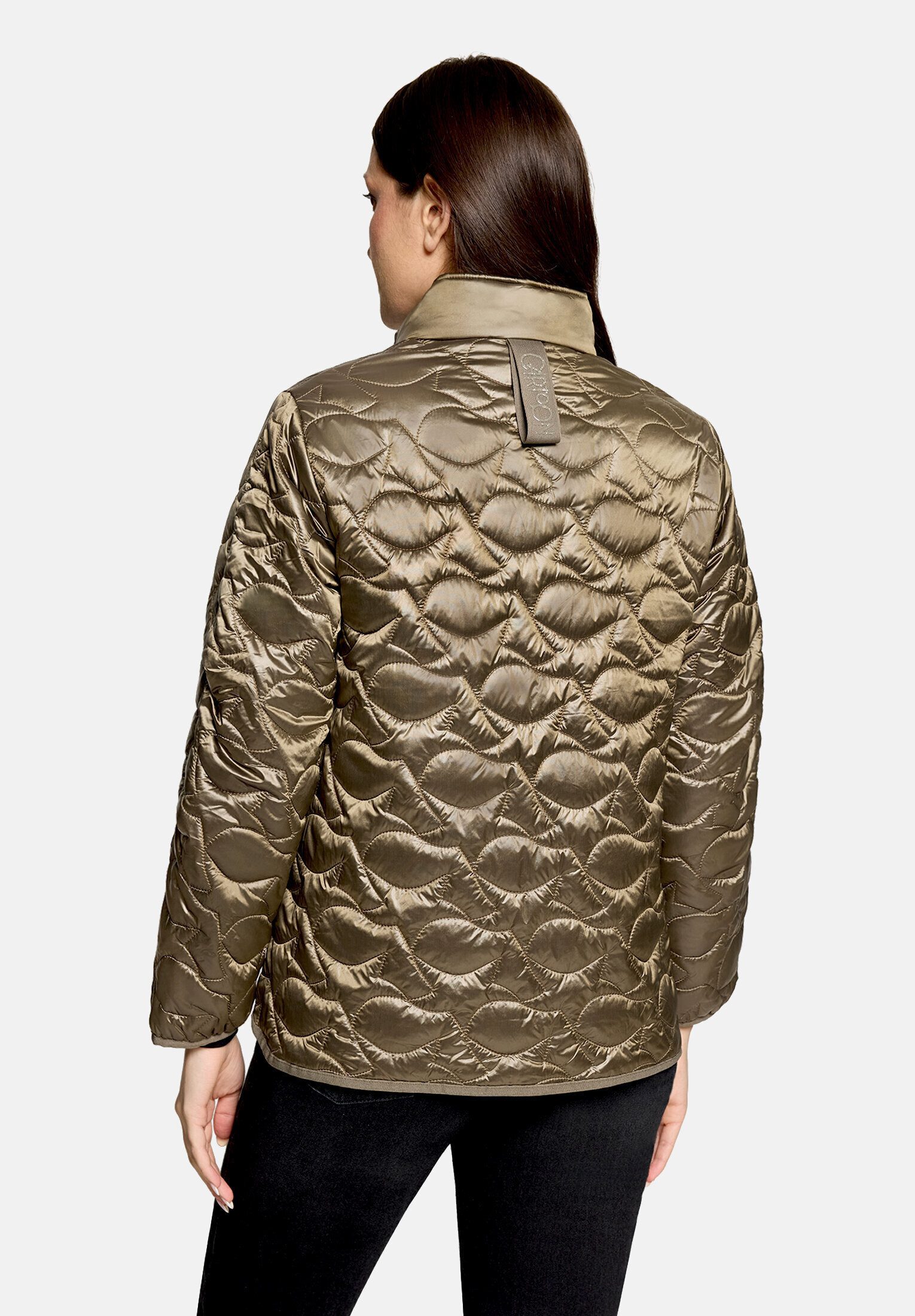 Cartoon Steppjacke Damen mit Eingrifftaschen