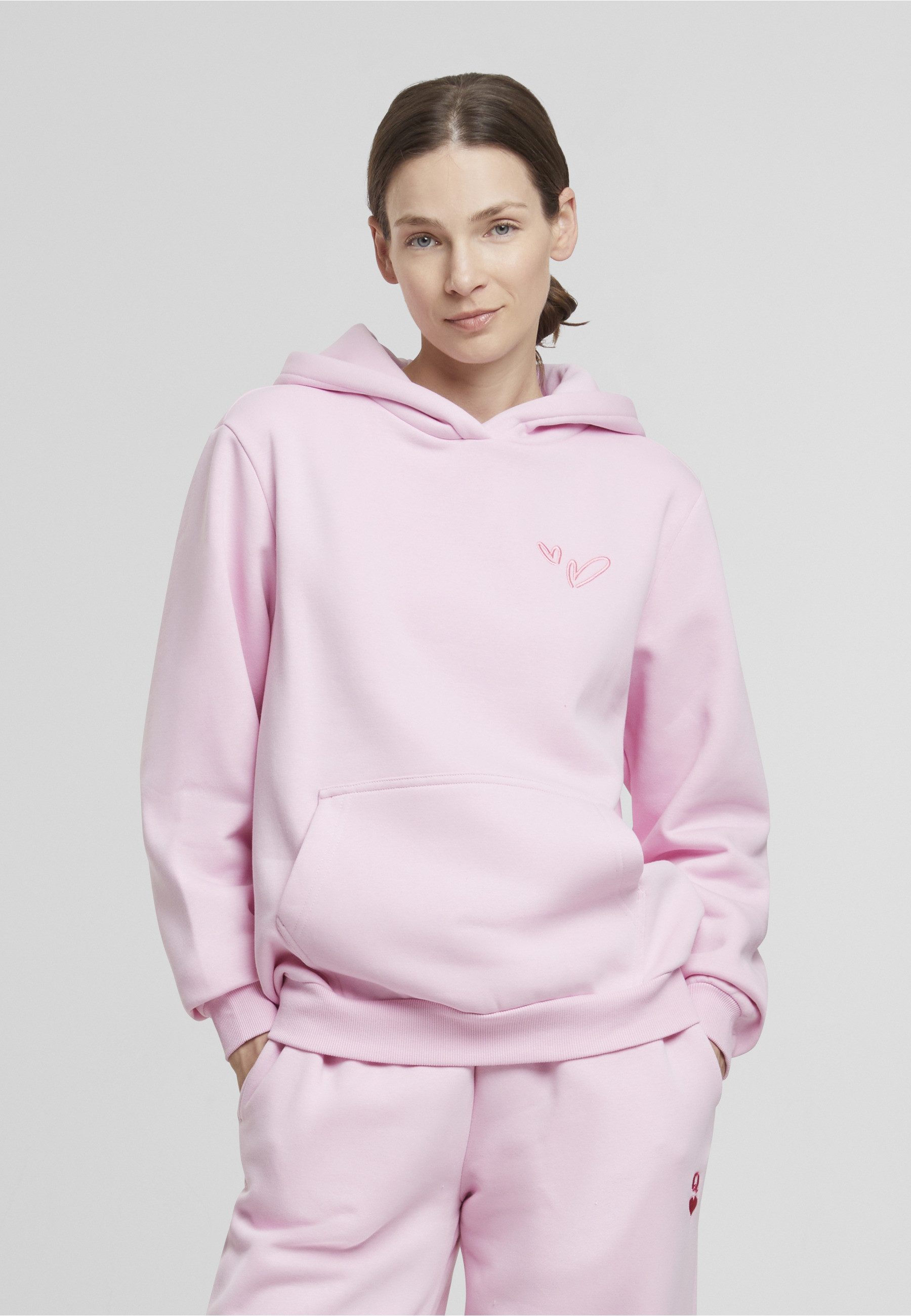 Miss Tee Kapuzenpullover Miss Tee Heart Signs EMB Ladies Fluffy Hoody (1-tlg)