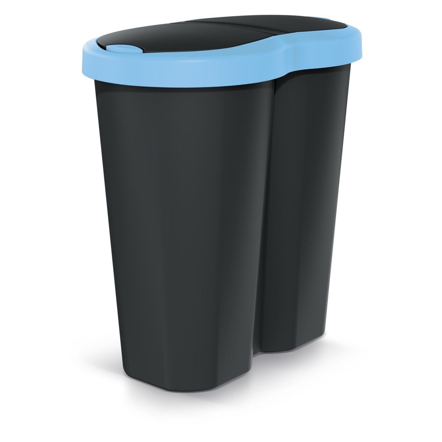 Keden Mülleimer Compacta R Duo, ein Fach, zwei Deckel