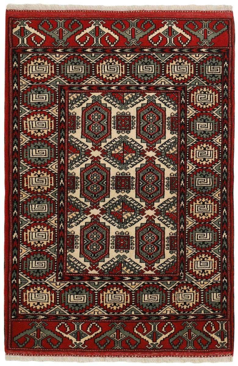 Orientteppich Turkaman 86x125 Handgeknüpfter Orientteppich / Perserteppich, Nain Trading, rechteckig, Höhe: 6 mm