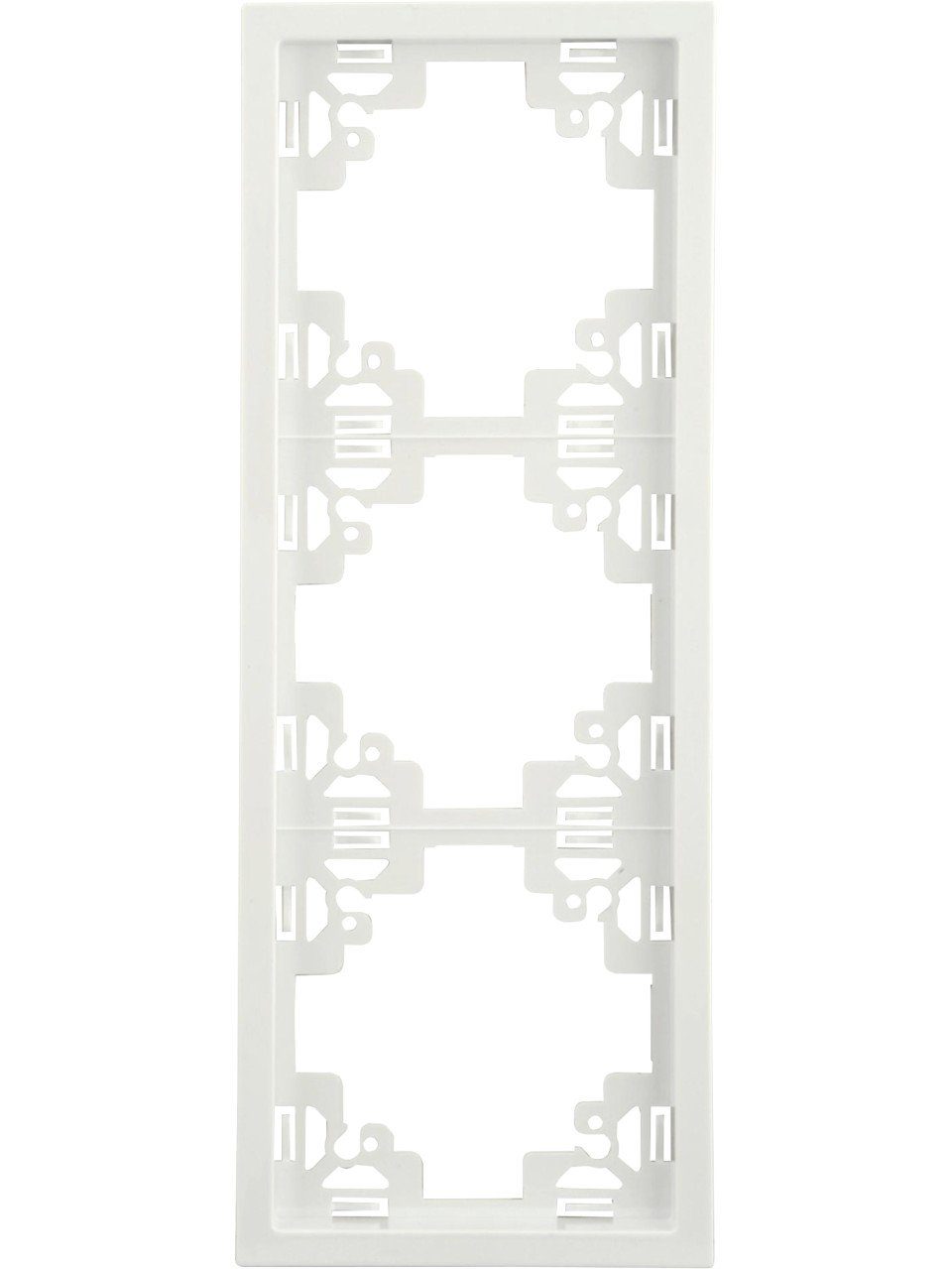 UNITEC Lichtschalter Unitec Abdeckrahmen 3-fach ultraweiß, Serie Sao