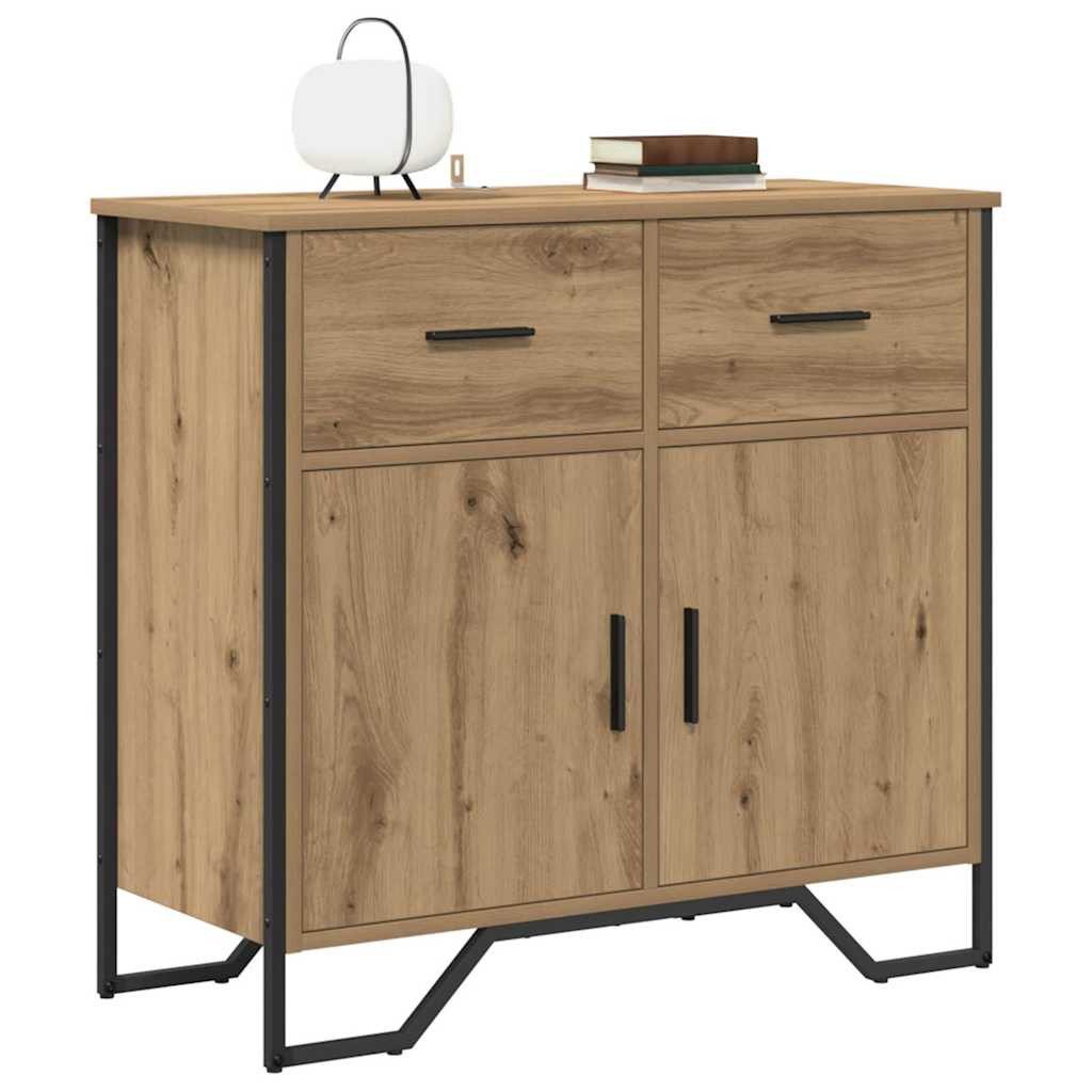 vidaXL Sideboard Sideboard mit Schubladen Artisan-Eiche 79,5 x 35,5 x 74,5 günstig online kaufen
