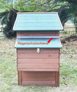 Zoopplier Hühnerstall Hühnerstall Nr.08"Schickchick" mit Freilaufgehege, wetterfest Hühnerkäfig Chickenhouse mit Freigehege für 2-4 Hühner