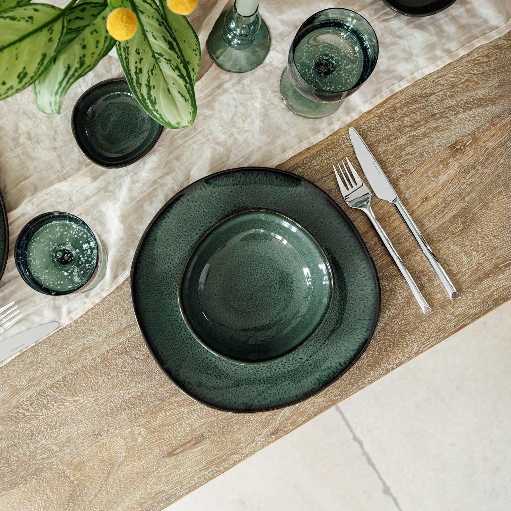 like. by Villeroy & Boch Tafelservice Lave Tafel-Set 12er Set (12-tlg), 6 Personen, Steingut