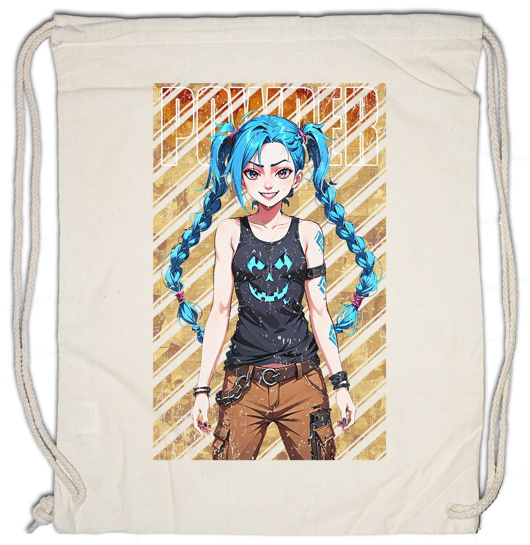 Turnbeutel Jinx Powder Turnbeutel Arcane Legends Anime Punk Tattoo League LOL