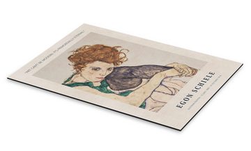 Posterlounge Alu-Dibond-Druck Egon Schiele, Art is Primordially Eternal, Schlafzimmer Modern Malerei