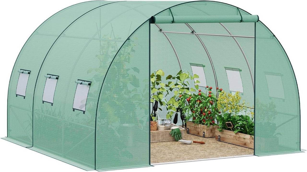 Woltu Tomatengewächshaus, BxTxH: 300 x 300 x 200,00 cm, Foliengewächshaus W günstig online kaufen
