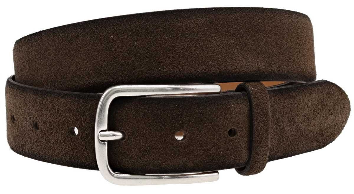 Vanzetti Ledergürtel V4640 Herren Anzugsgürtel Dunkelbraun