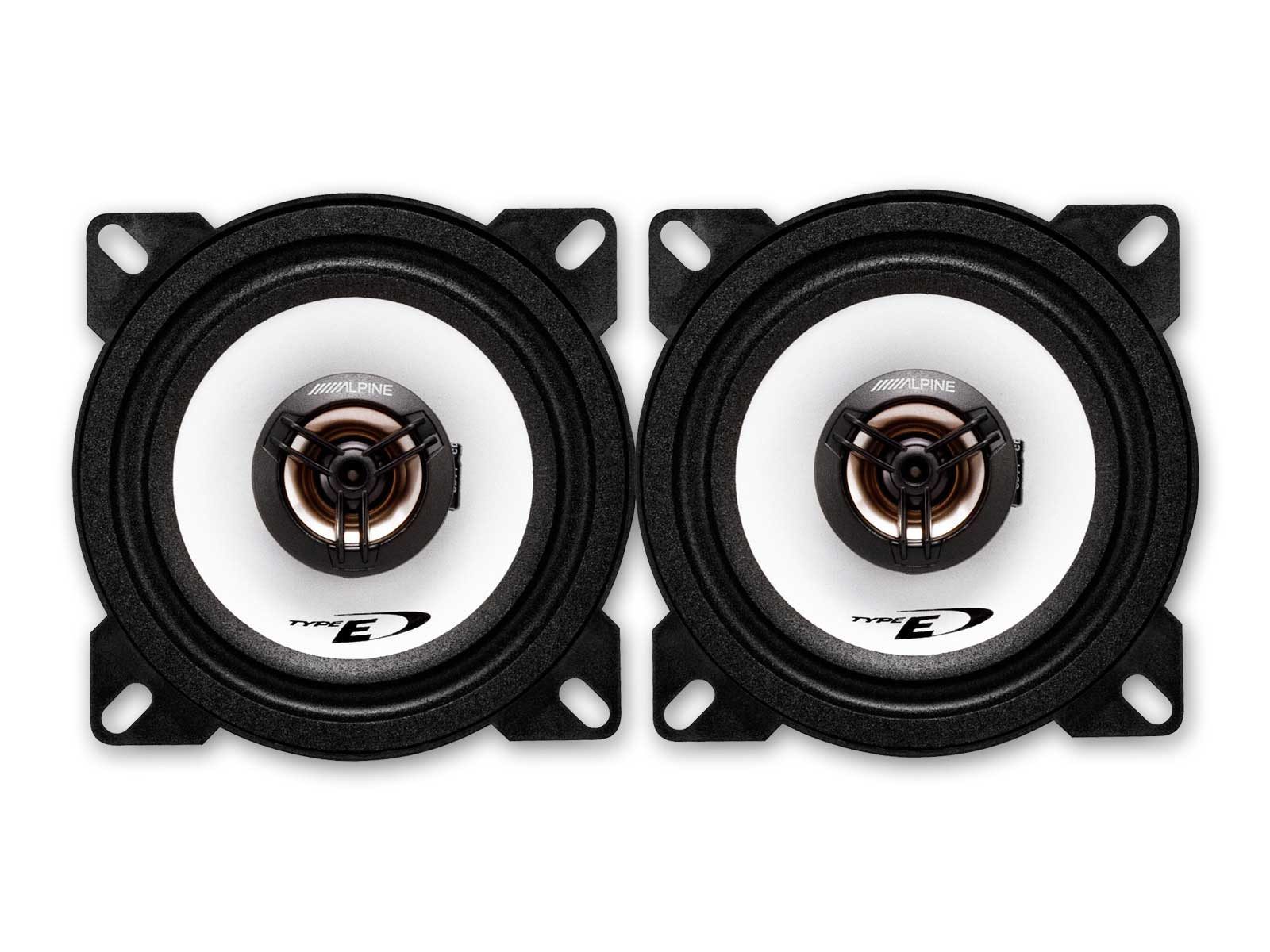 ALPINE SXE-1025S 10cm (4-Zoll) 2-Wege Koaxiallautsprecher Auto-Lautsprecher (25 W, Alpine SXE-1025S - 10cm Koaxsystem Lautsprecher)