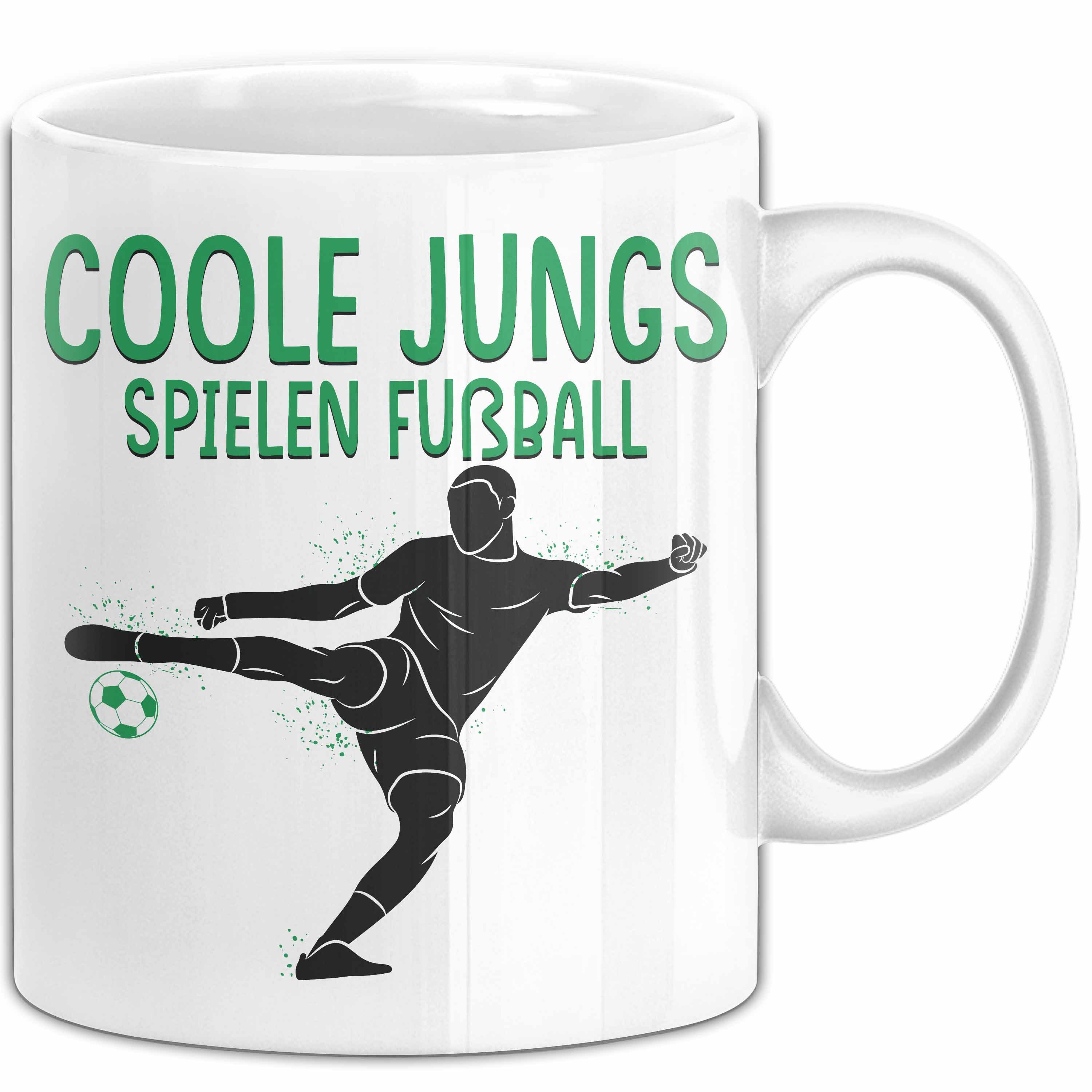 Trendation Tasse Fußballspieler Tasse Geschenk Coole Jungs Spielen Fußball Geschenkidee