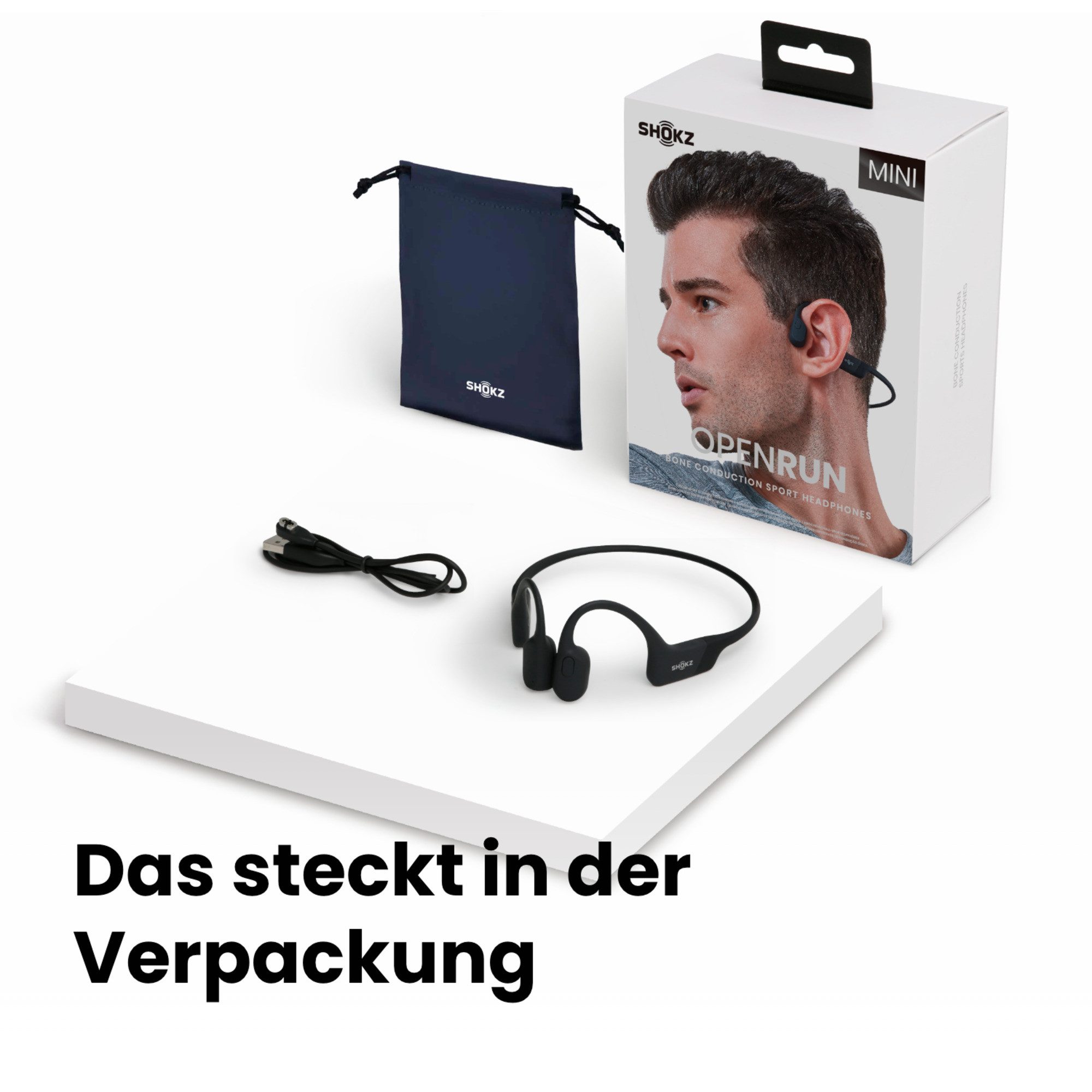 Shokz Shokz OpenRun Mini, Kopfhörer, (Kosmisches HiFi-Kopfhörer