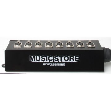 MUSIC STORE Audio-Kabel, Multicore Kabel, 8xXLR, Stagebox, Professionell
