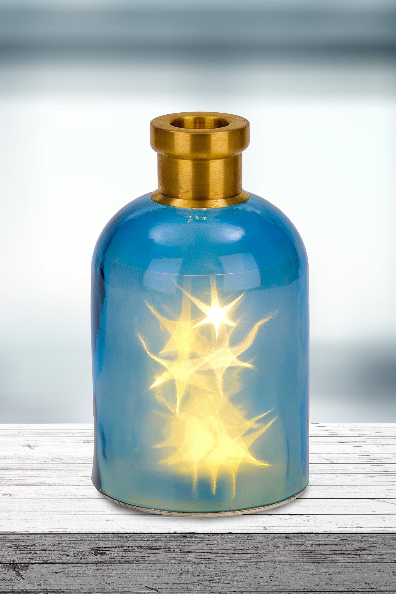 BRUBAKER LED Dekolicht Lichterflasche "Magie" mit 10 LED Sternen, LED Licht günstig online kaufen