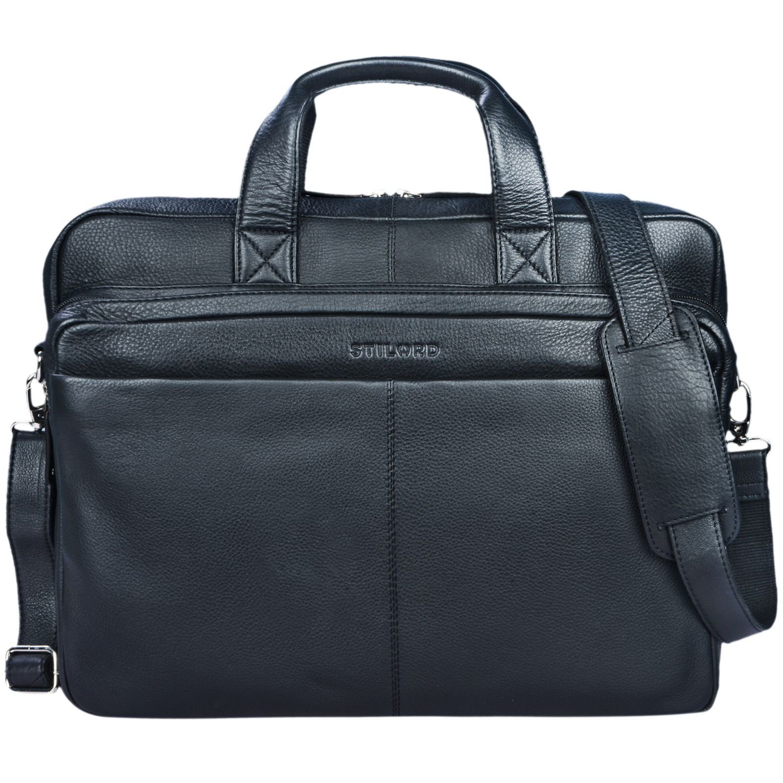 STILORD Laptoptasche "Verus" Vintage Ledertasche groß