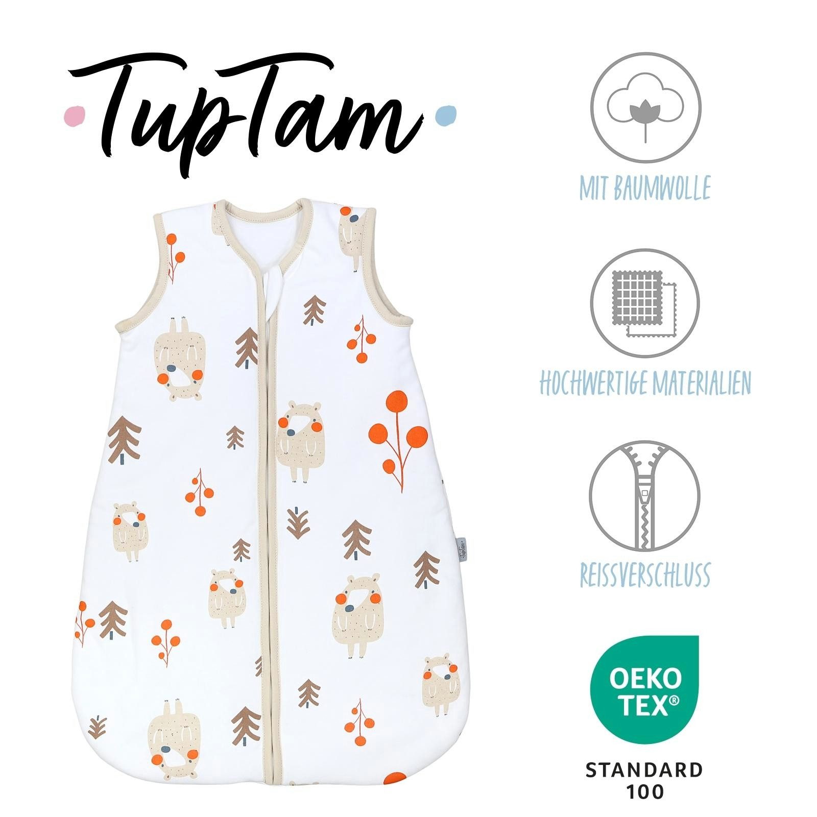 TupTam Babyschlafsack Kugelschlafsack ohne Ärmel 2.5 TOG Ganzjahr – Bild 2 von 5