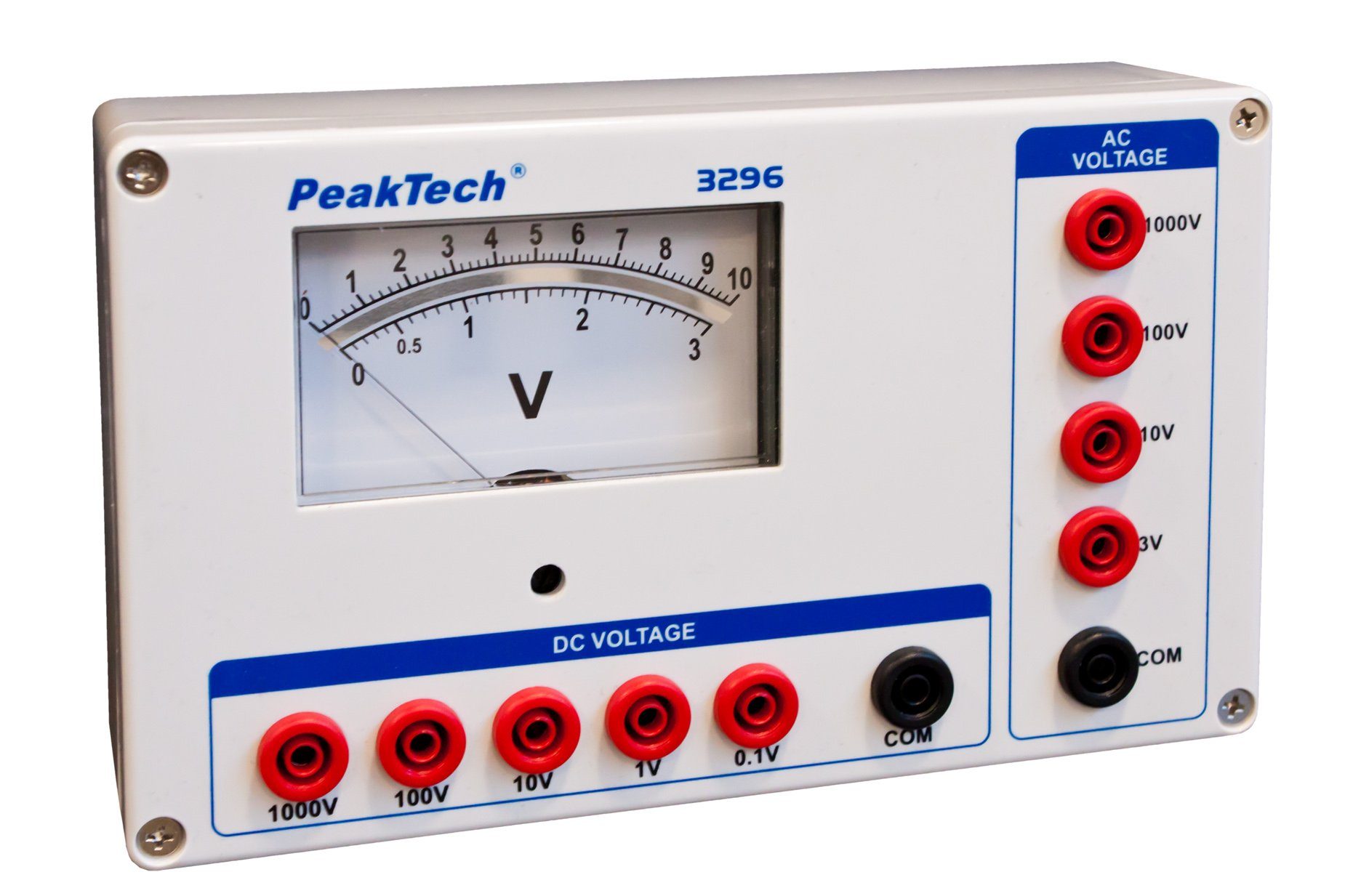 Thumbnail - PeakTech Spannungsprüfer PeakTech P 3296: Analog Voltmeter ~ 1000V AC/DC, (1 St)