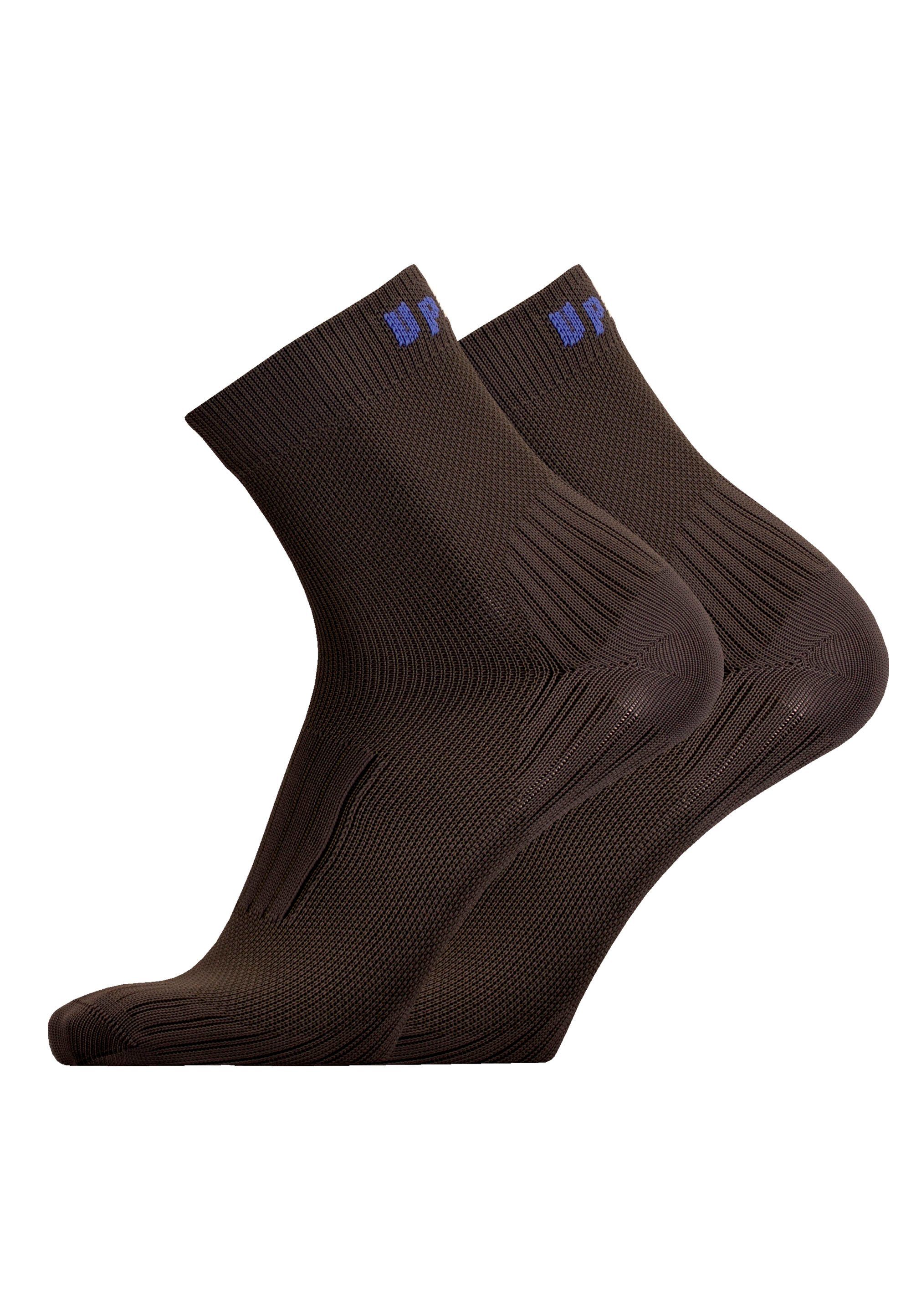 UphillSport Socken FRONT 2er Pack (2-Paar) mit gepolstertem Rist grau