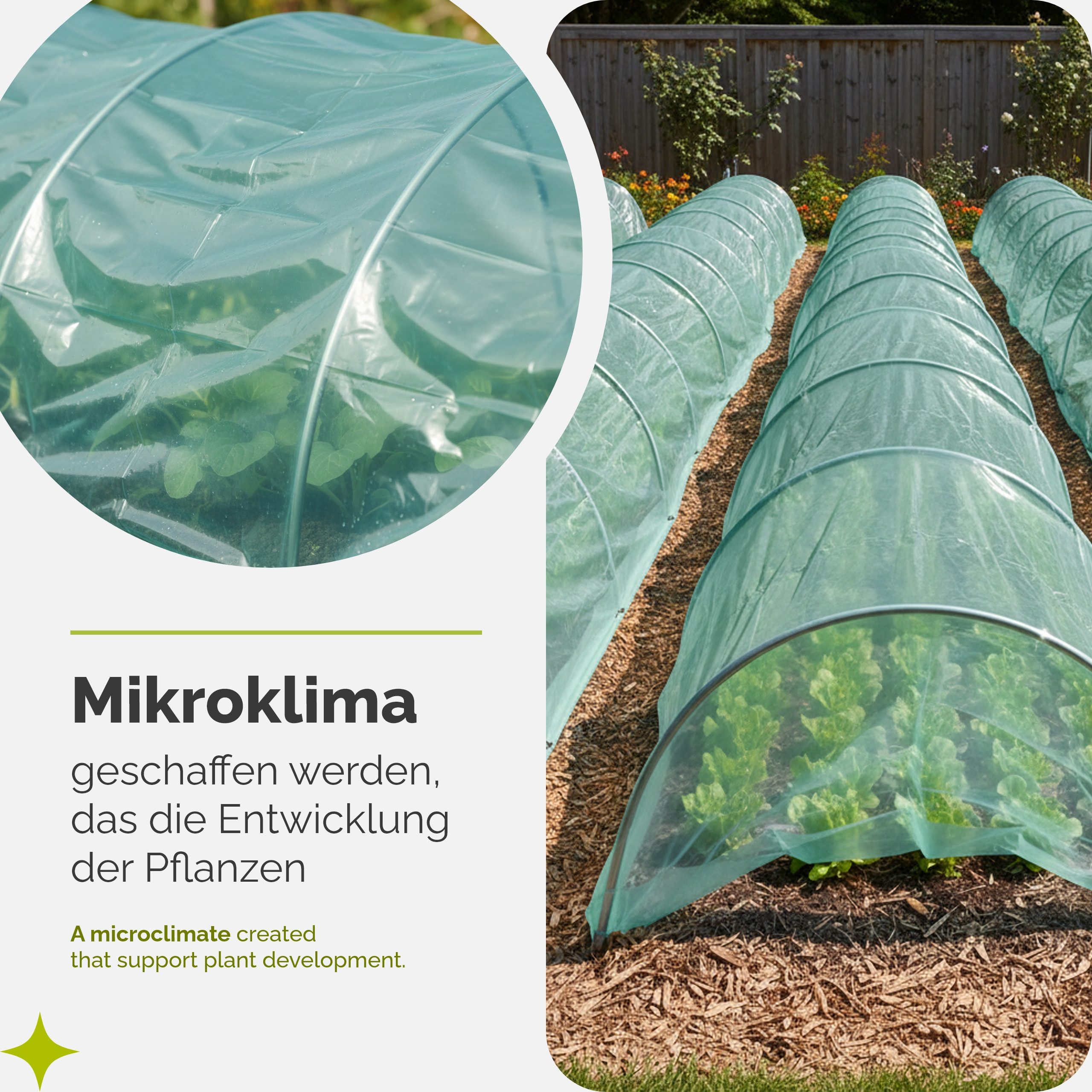 Garronda Foliengewächshaus Gewächshausfolie 3-Schichtig UV Stabilisiert Reißfeste Folie GD-0198, Folientunnel & Treibhaus, Abdeckfolie für Garten – Bild 4 von 5