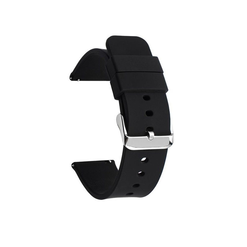 FELIXLEO Uhrenarmband Schnellverschluss-Silikon-Uhrenarmbänder, wasserdichte mit schwarz