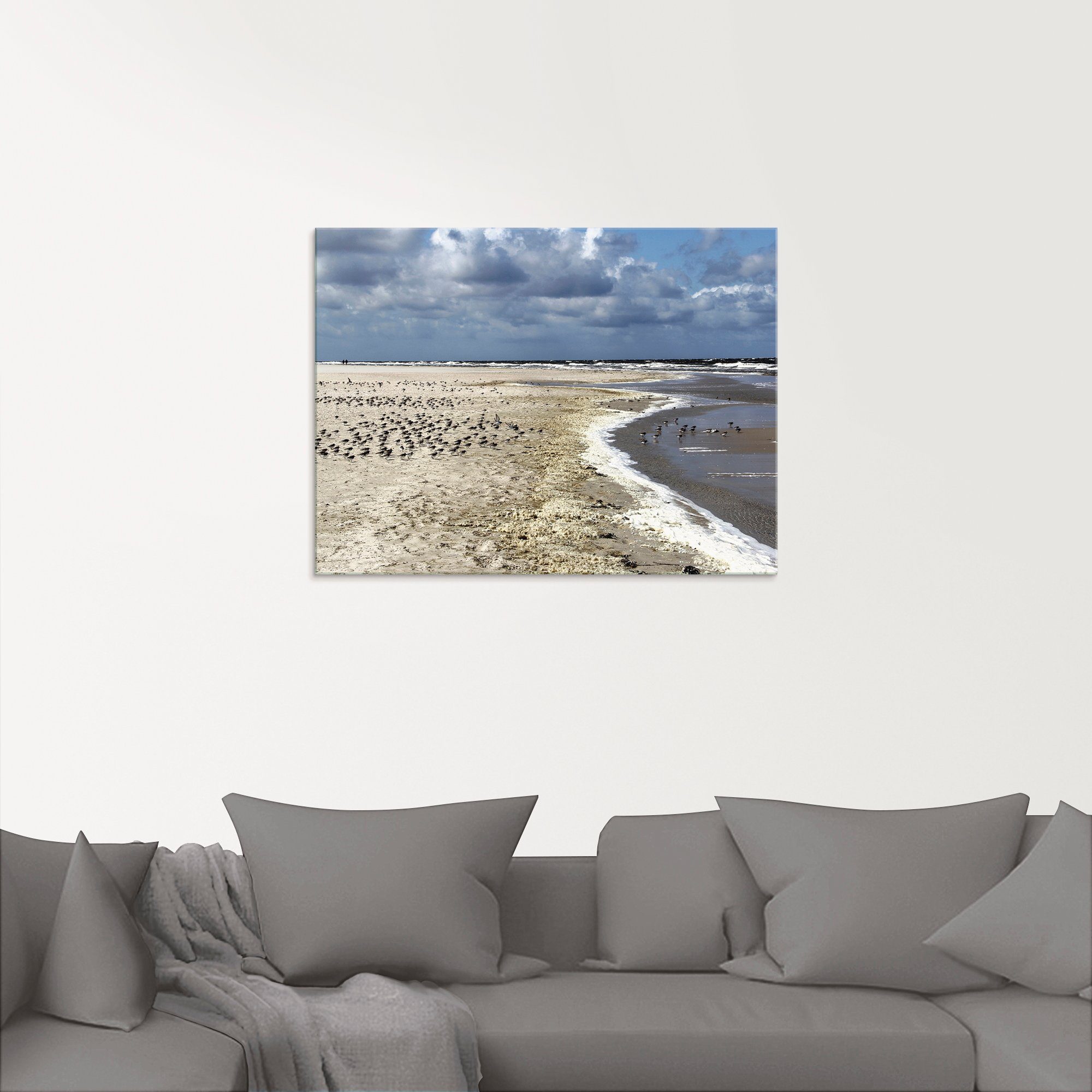 Artland Glasbild »Am schönen Nordseestrand«, Strand (1 Stück)-HomeTrends