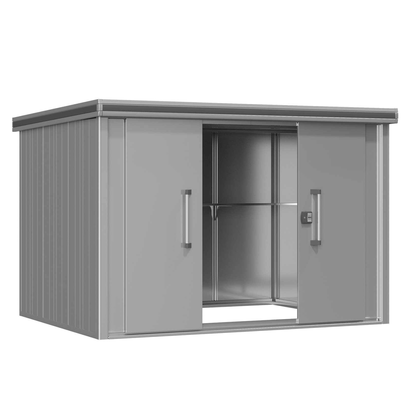 GFP Gerätehaus Gartenhaus Geräteschuppen Manuel Grau, BxT: 291x221 cm, Höhe 212 cm