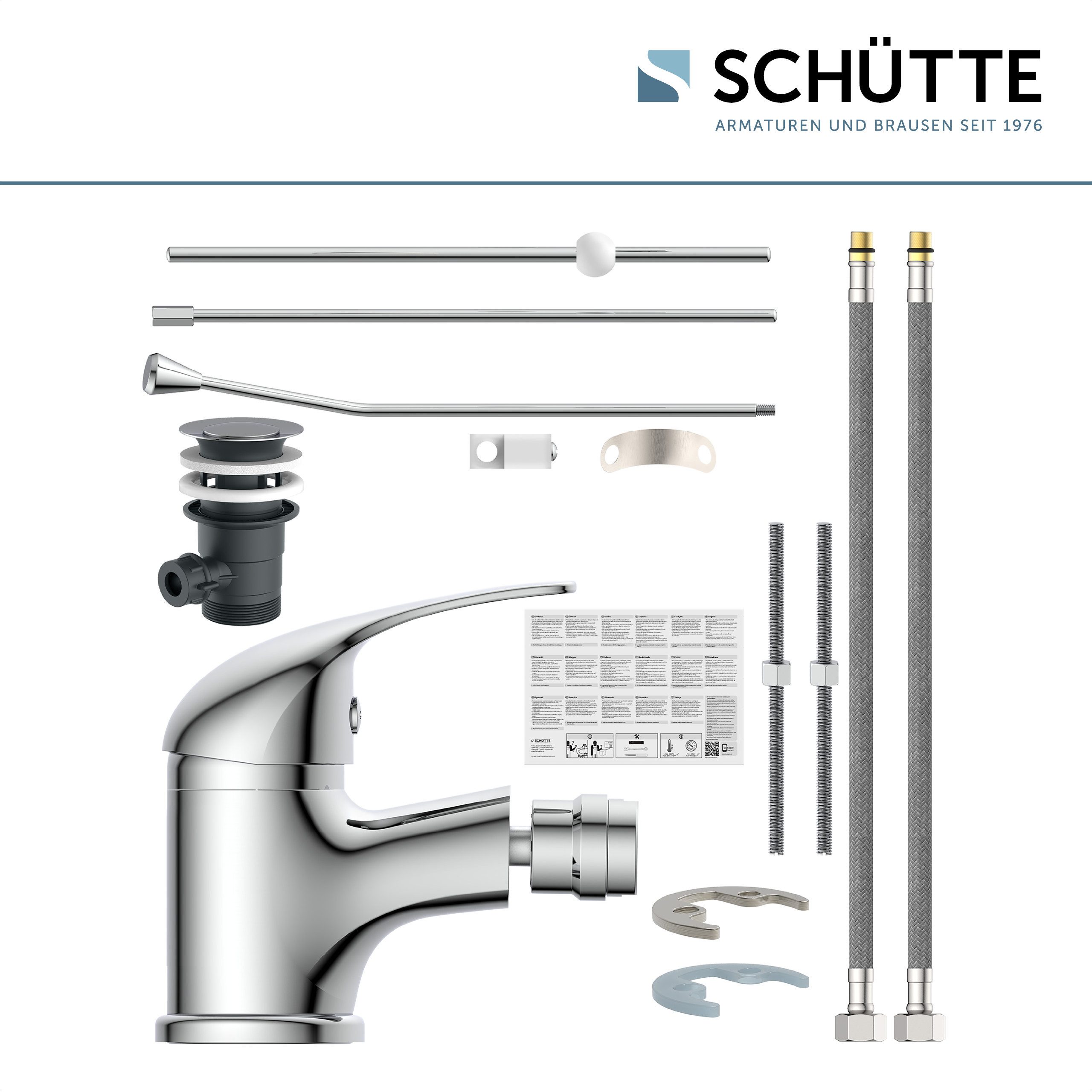 Schütte Bidetarmatur Athos zierlich, Chrom – Bild 5 von 5