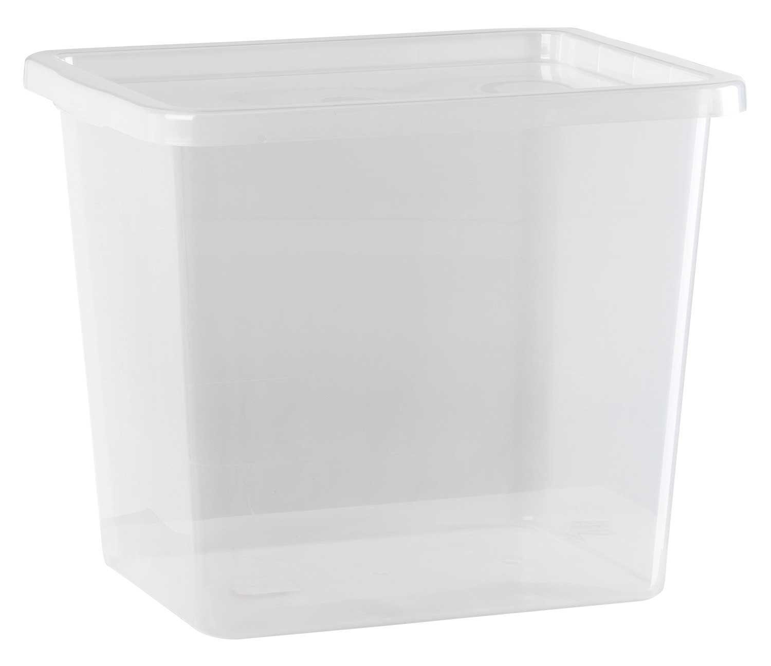 Aufbewahrungsbox CAESAR, Transparent, Füllinhalt 52 Liter, (1 St), Kunststoff, mit Deckel
