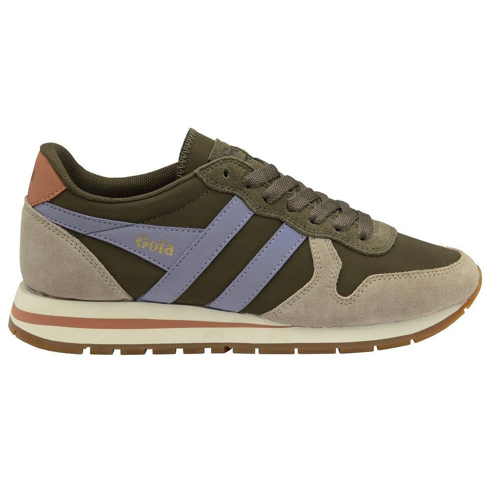Gola Daytona Chute khakigrün/lavendel/hellgrau Damen Sneaker