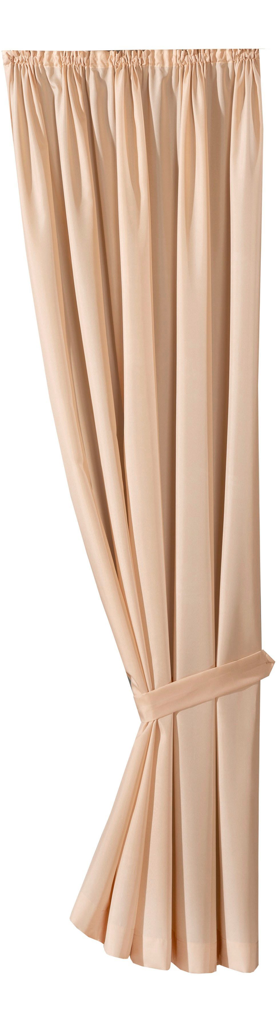 Weckbrodt Vorhang Matteo (1 St), Kräuselband, halbtransparent, Satin, bedruckt, leichte Qualität, mit Raffhalter, Gardine, Store
