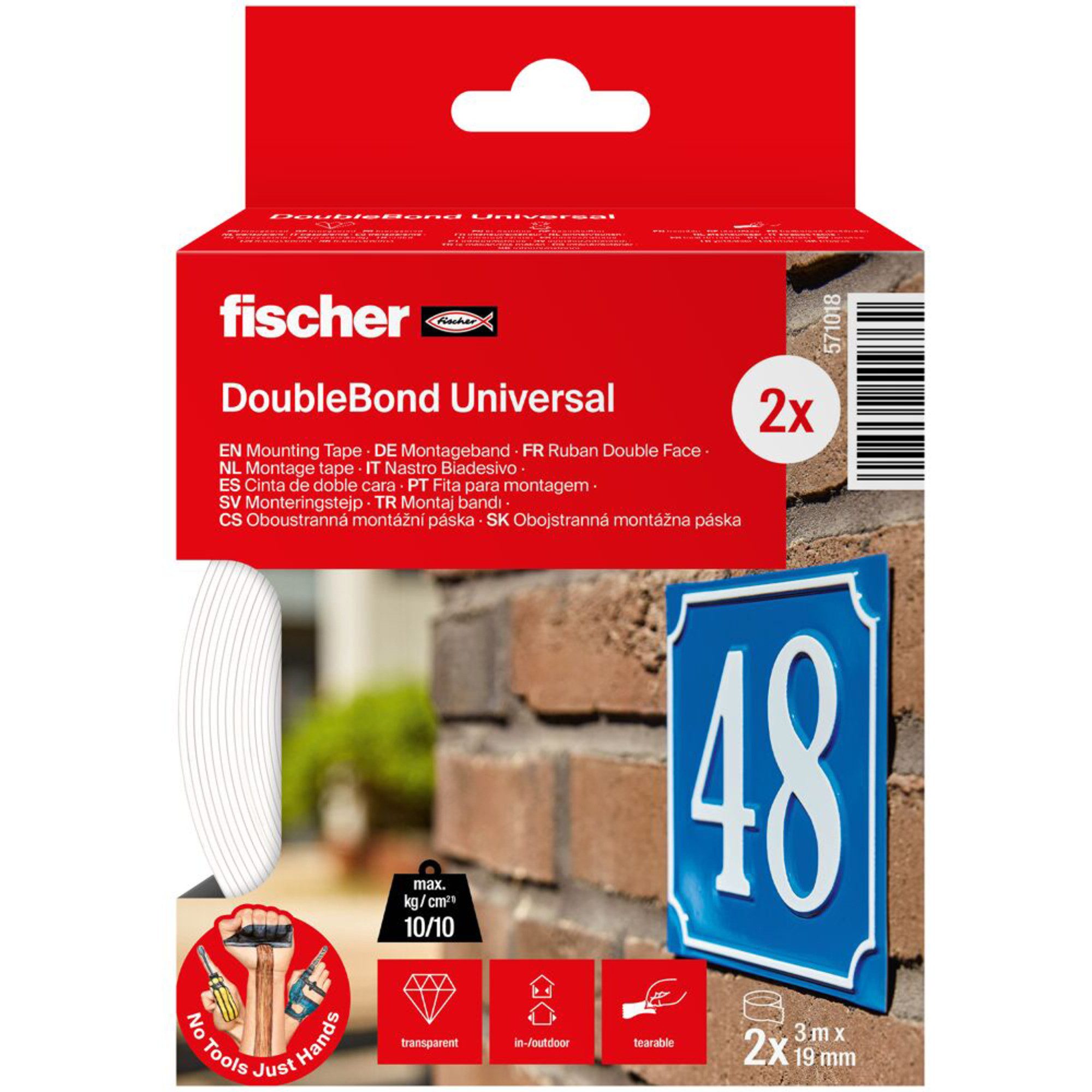 Fischer Montagekleber fischer GOW Montageband Multipack, 2 Rollen