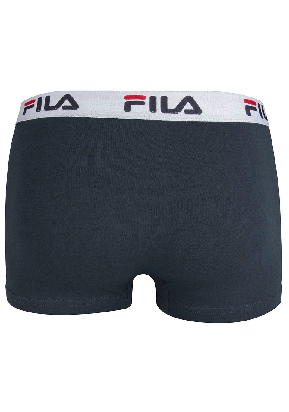 (Packung, navy mit Boxershorts 3-St) elastischem Logobund Fila