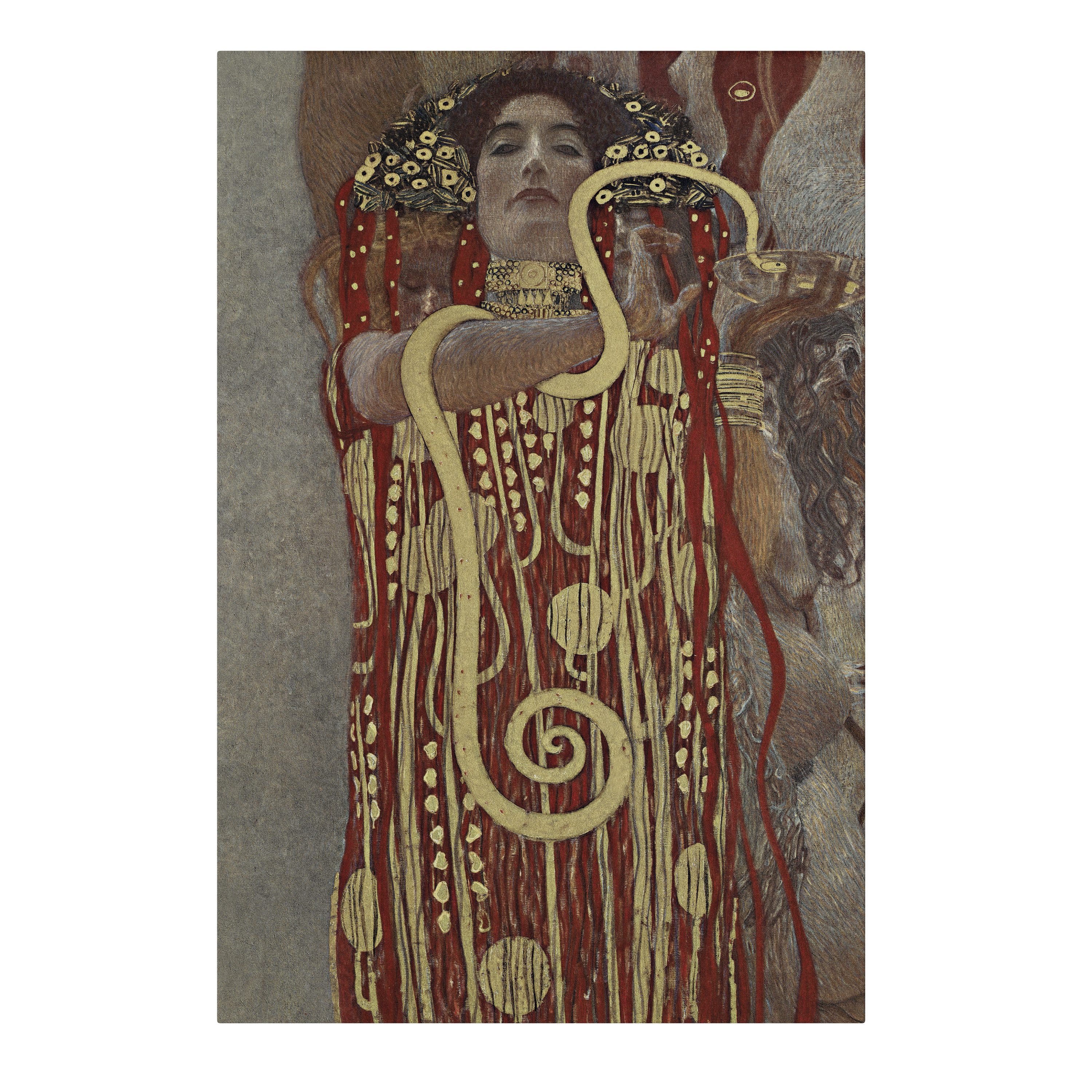 SPACEREBELS Leinwandbild HYGIEIA BY KLIMT, Art Déco (1 St), 3 cm Keilrahmen, Baumwollleinwand