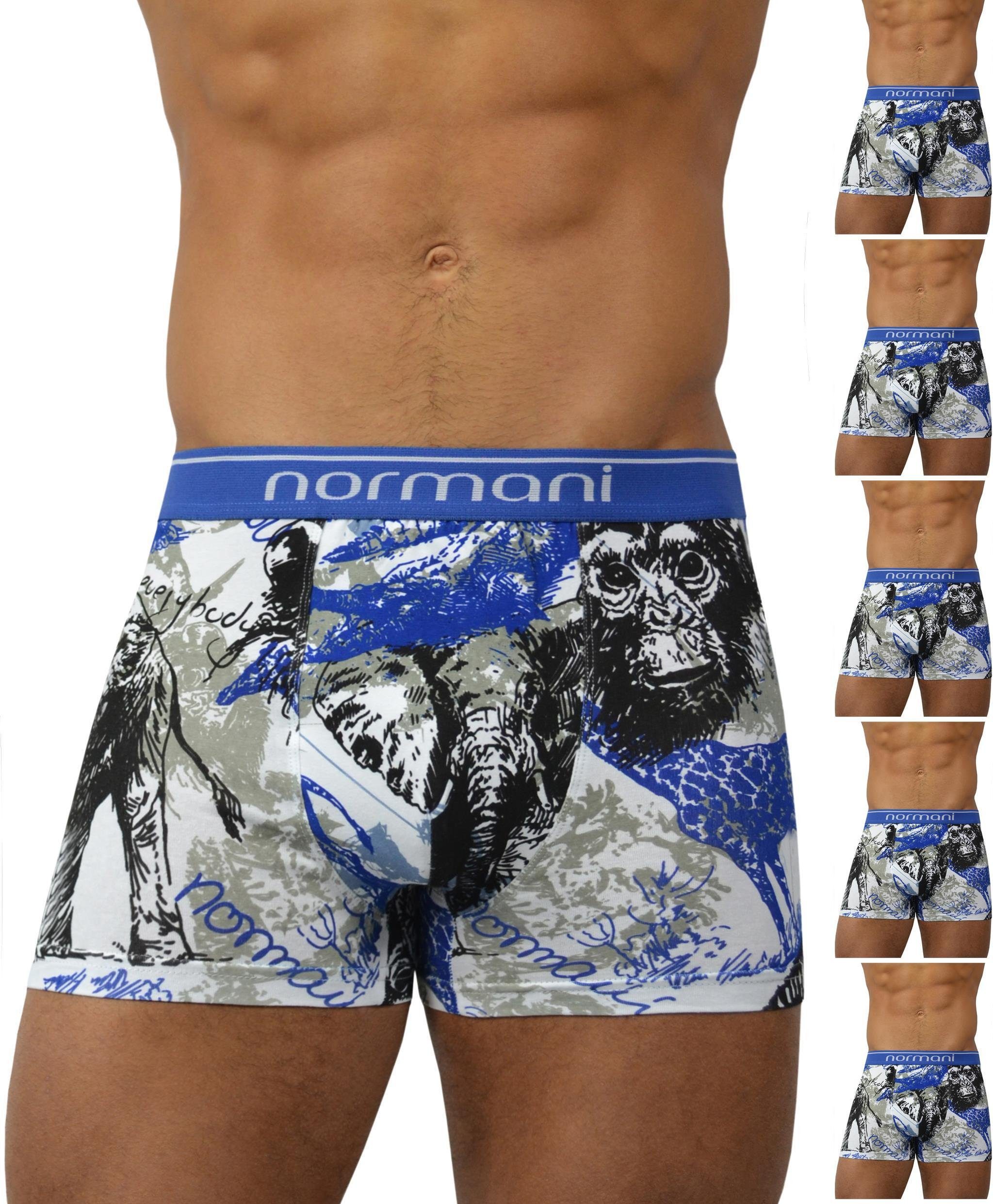 Retro Boxer 6 Stück Retro Boxershorts aus Baumwolle