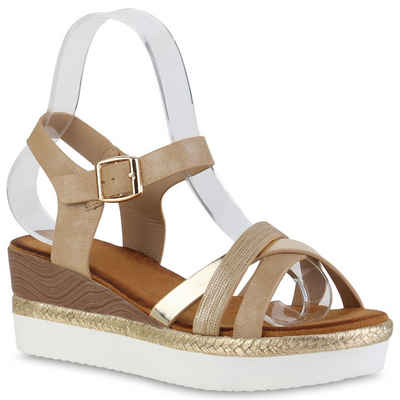 VAN HILL 840229 Keilsandalette Schuhe