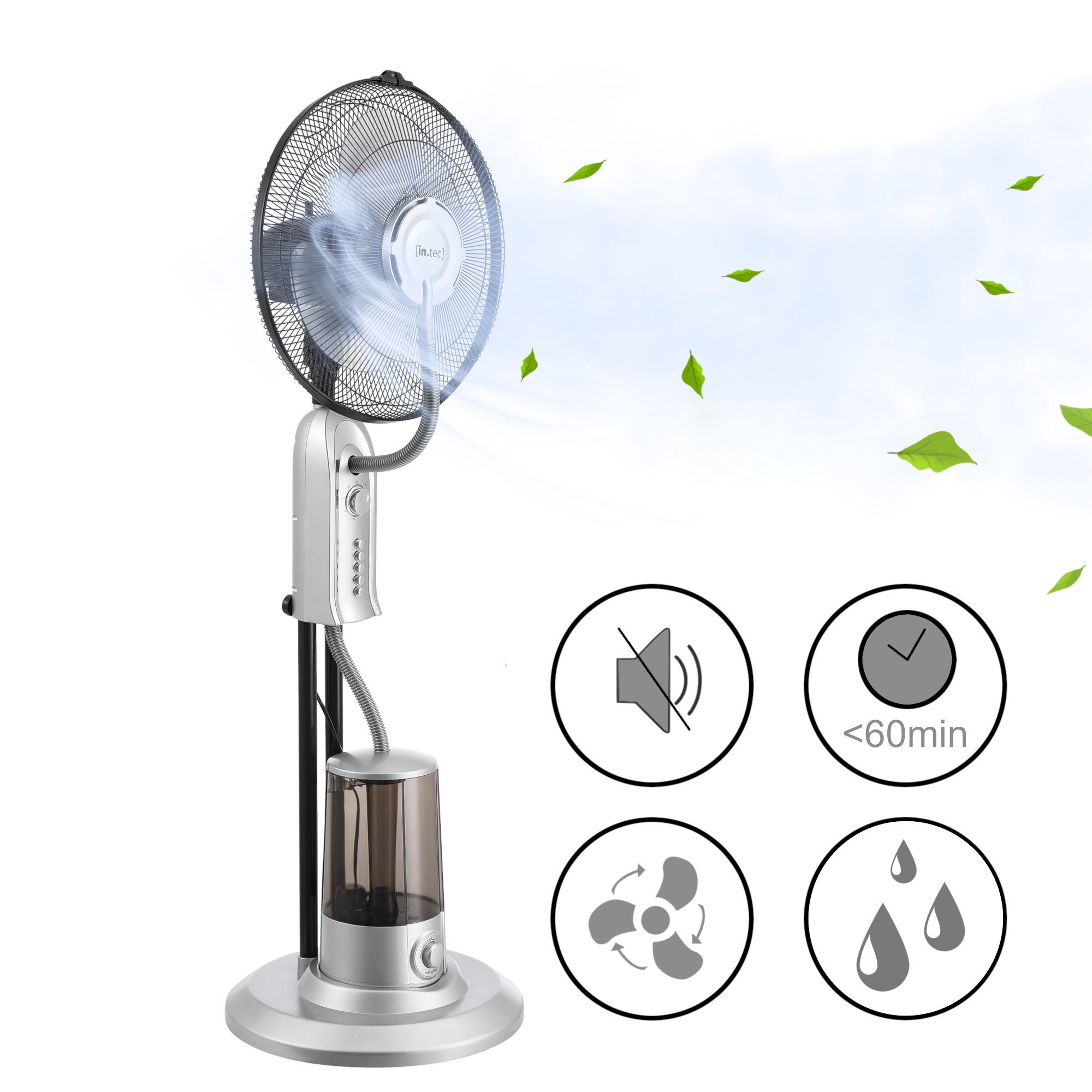 in.tec Standventilator, »Ninove« Nebelventilator 75W Sprühnebel günstig online kaufen