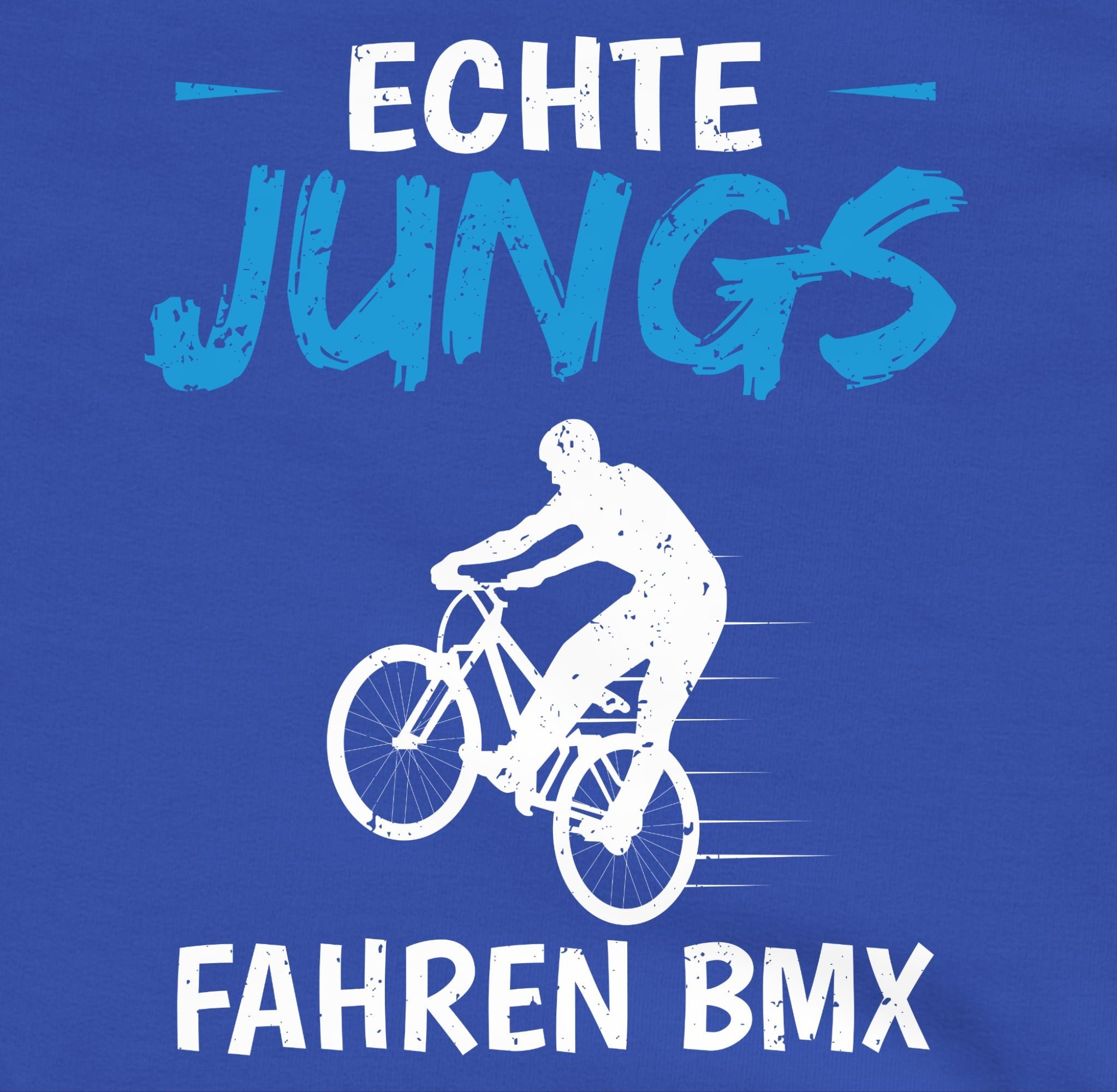 Shirtracer Sweatshirt Echte Jungs fahren Royalblau BMX Kleidung Sport Kinder 2