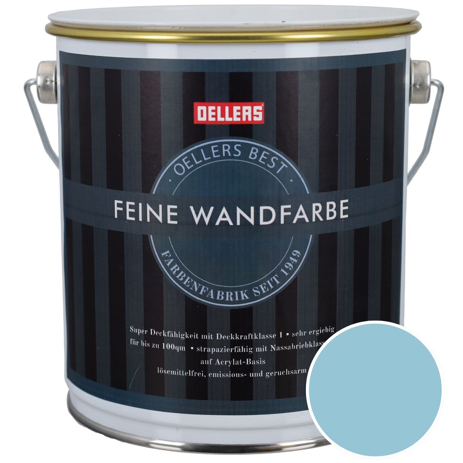 OELLERS Wandfarbe Premium, Feine Wandfarbe, 2,5 Liter Matt