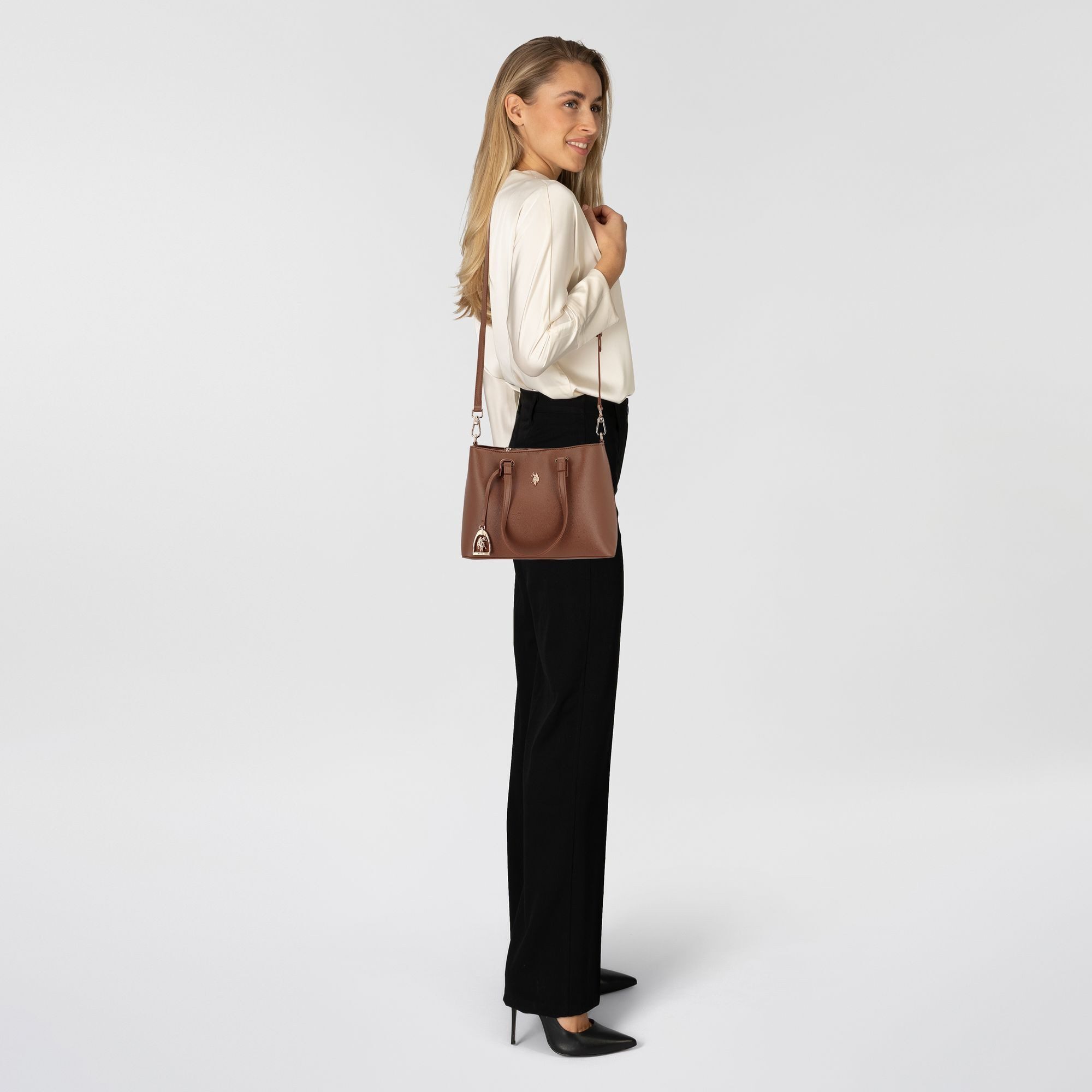 U.S. Polo Assn. Schultertasche Jones, Polyurethan günstig online kaufen
