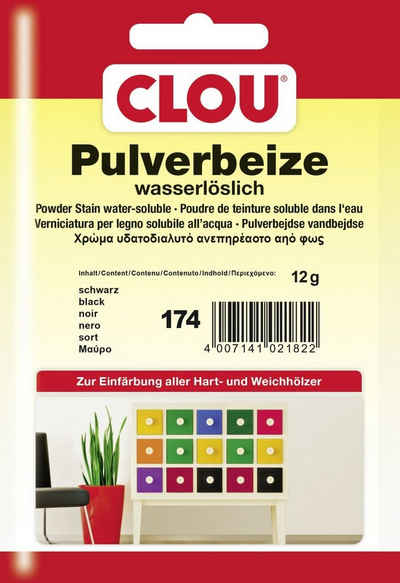 CLOU Holzbeize Clou Pulverbeize 12 g schwarz