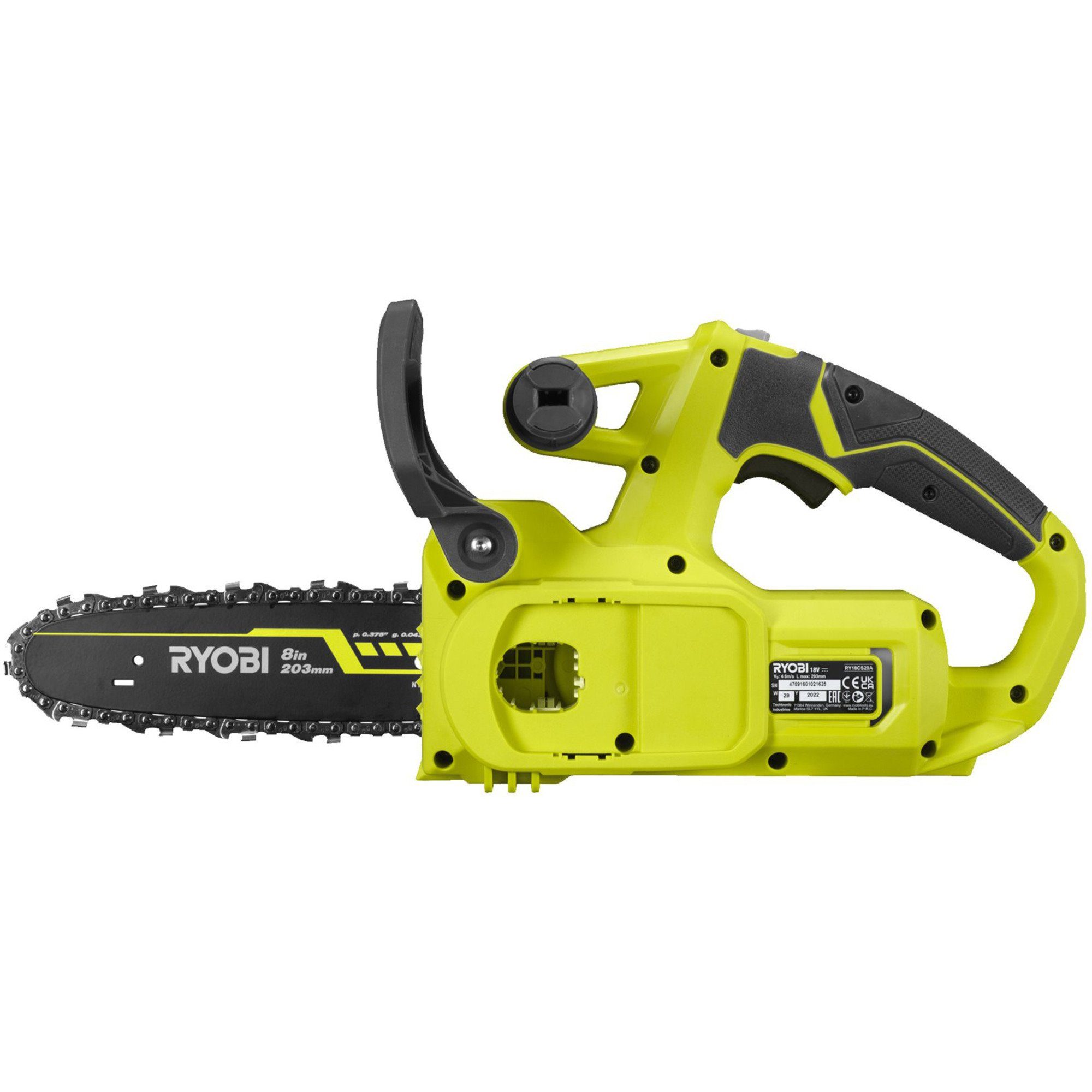 RYOBI Elektro-Kettensäge Ryobi ONE+ Akku-Kettensäge RY18CS20A-0, 18Volt