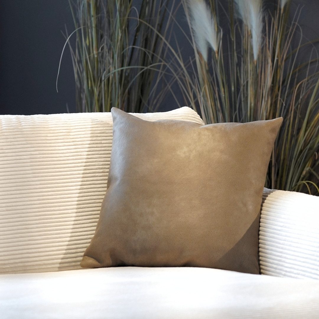 REALLaxx Dekokissen Puris, 50 x 50 cm, Sofakissen, Kunstlederbezug, Kissenb günstig online kaufen