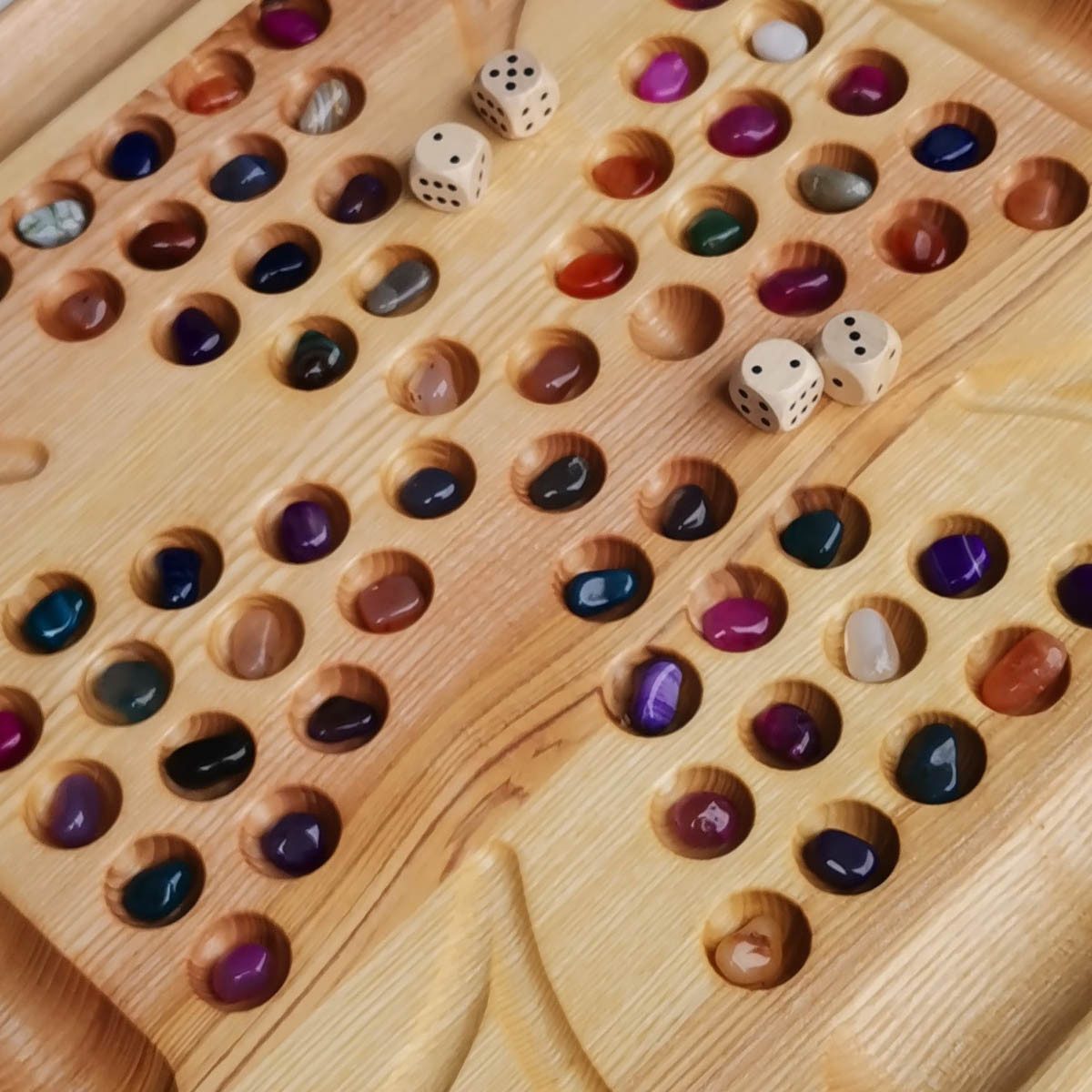 Madera Spielzeuge Spielesammlung Meisterdieb 4 Personen Eschenholz, Familienspiel, strategischen Spielspaß für 2 bis 4 Spieler